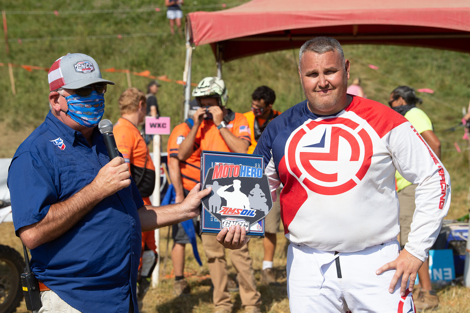 Scott Dowlin was presented the AMSOIL Moto Hero award at the 2020 High Voltage GNCC. Nominate someone you know, or yourself.