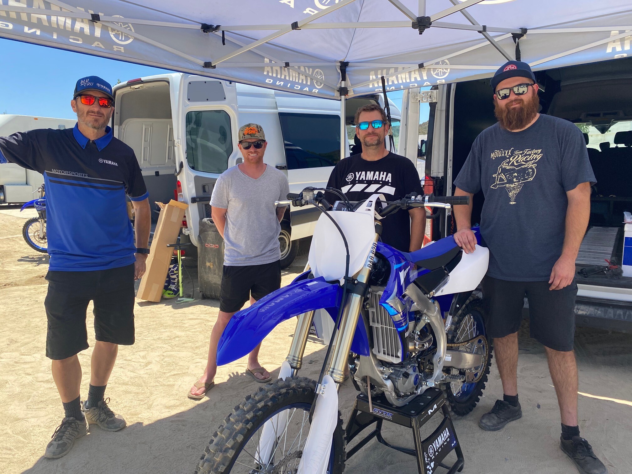 Matthes and some Yamaha guys.