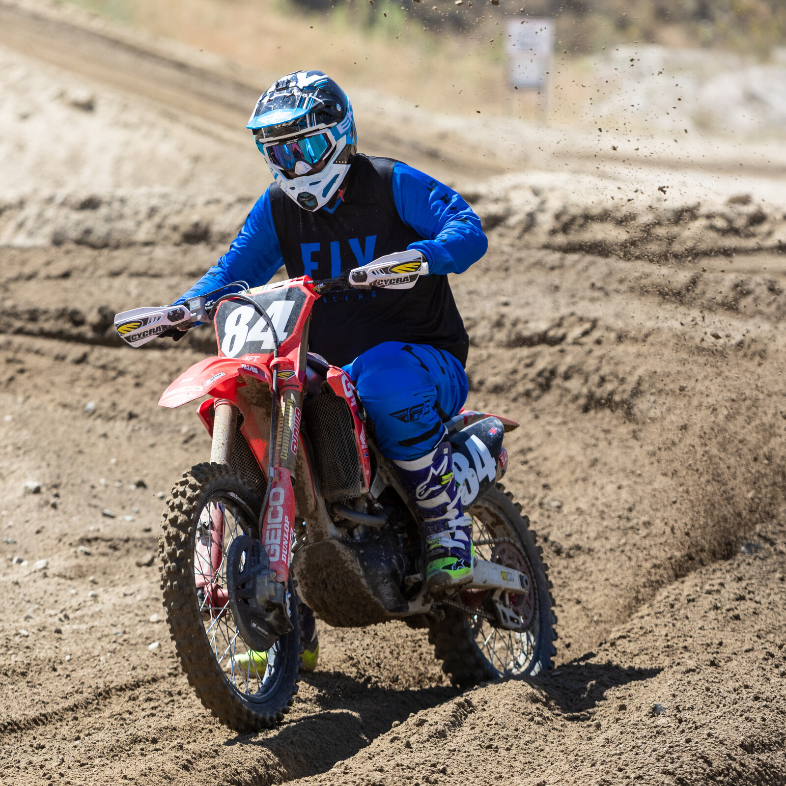 Matthes on Jo Shimoda's GEICO Honda CRF250R.