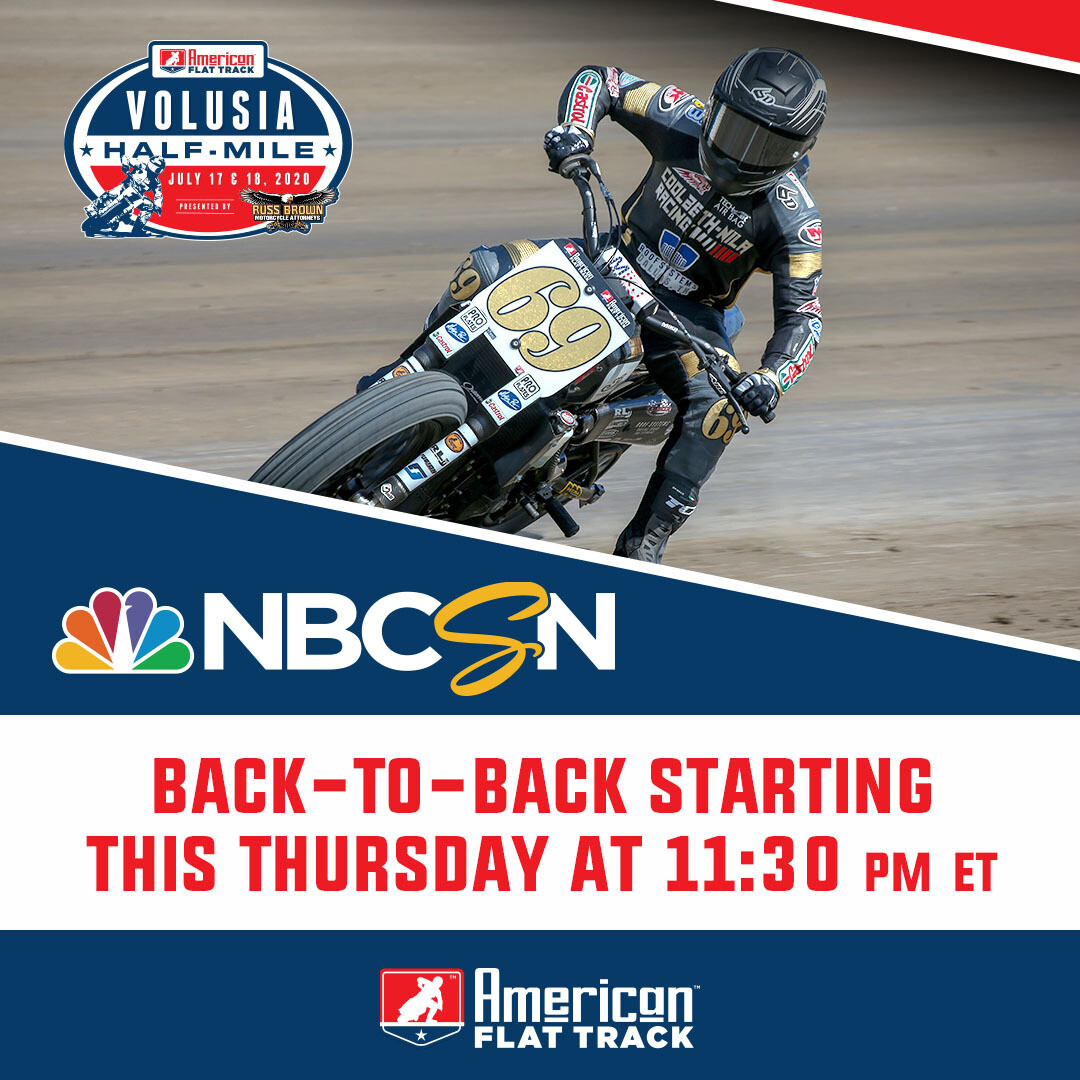 2020 American Flat Track Rounds 1 & 2 NBCSN TV Broadcast Racer X