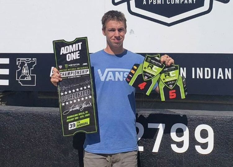 Brett Palmer III was set to ride two 125cc classes. 