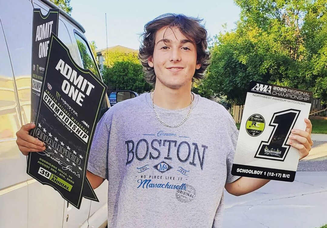 His shirt says Boston, but Cade Britt is from Colorado. 