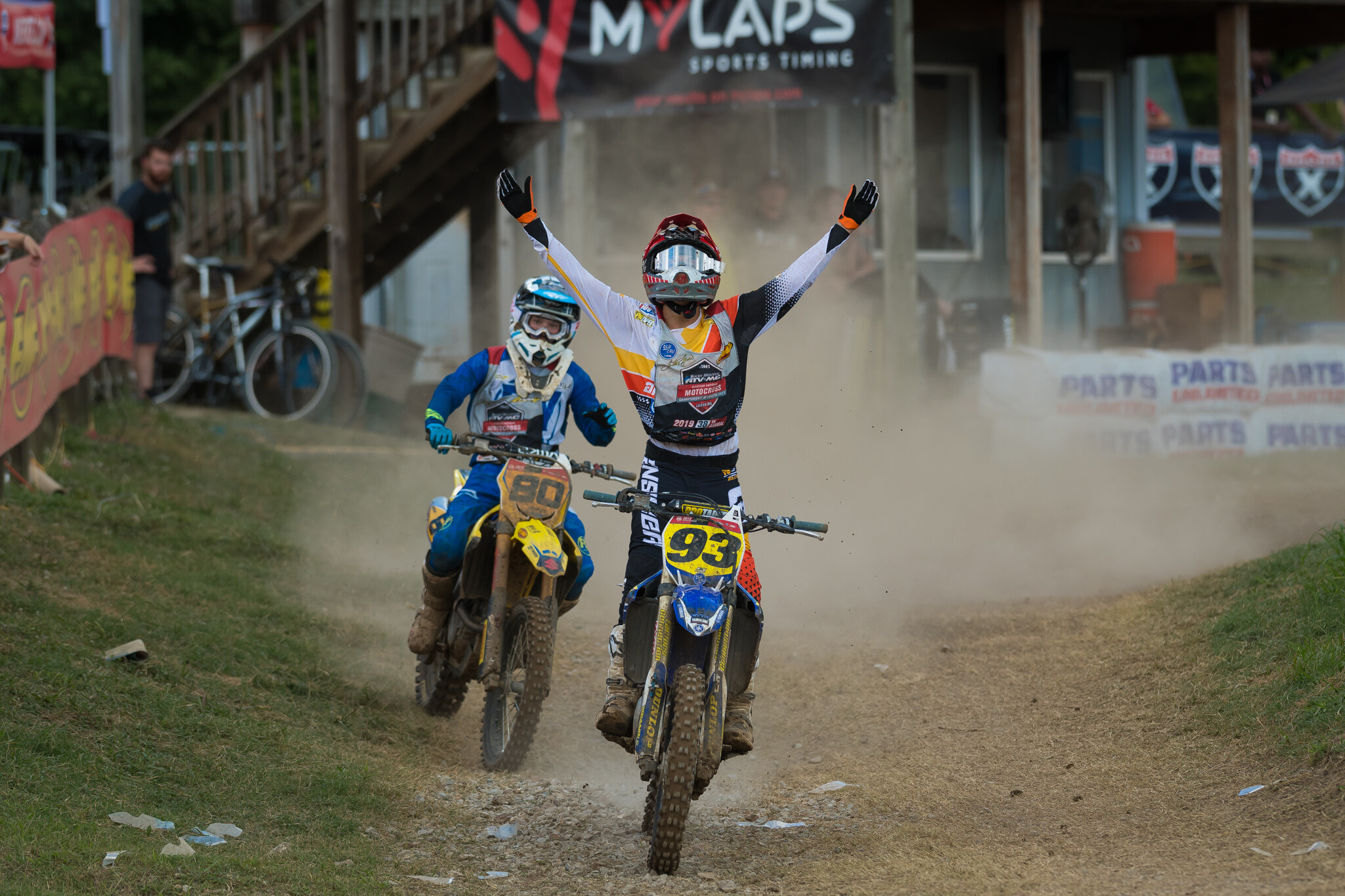 Mason Gonzales taking the 250 B Limited title in 2019.