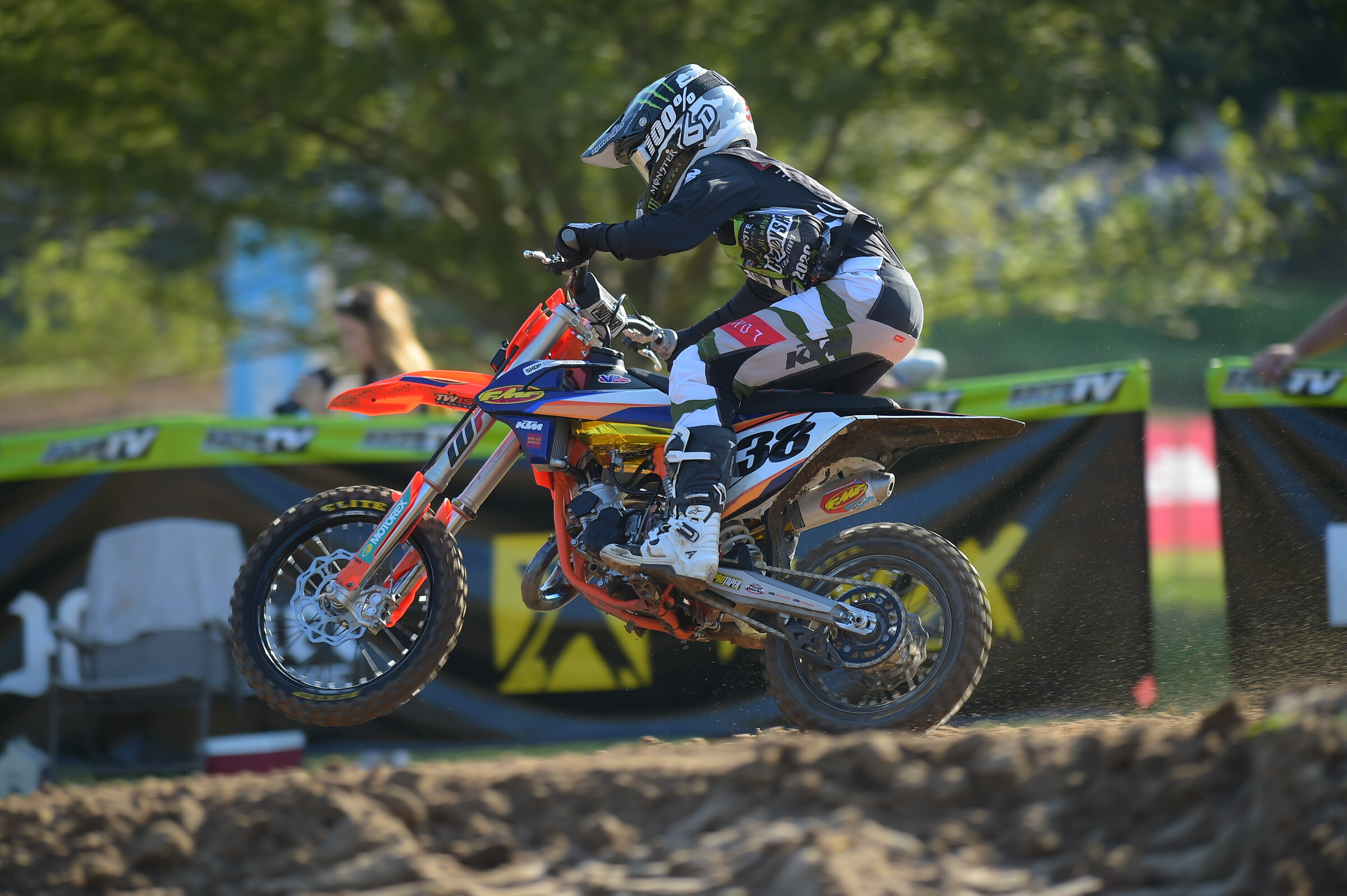 Haiden Deegan remained perfect with his fourth moto win of the week on Thursday.