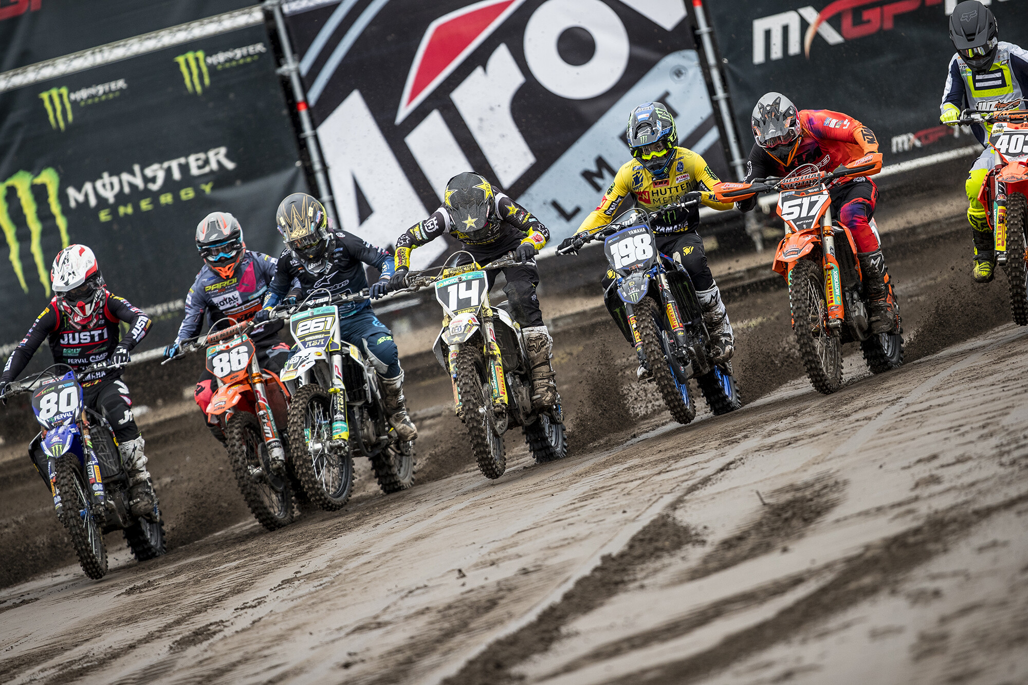 The MX2 gatedrop at the MXGP of the Netherlands in March.