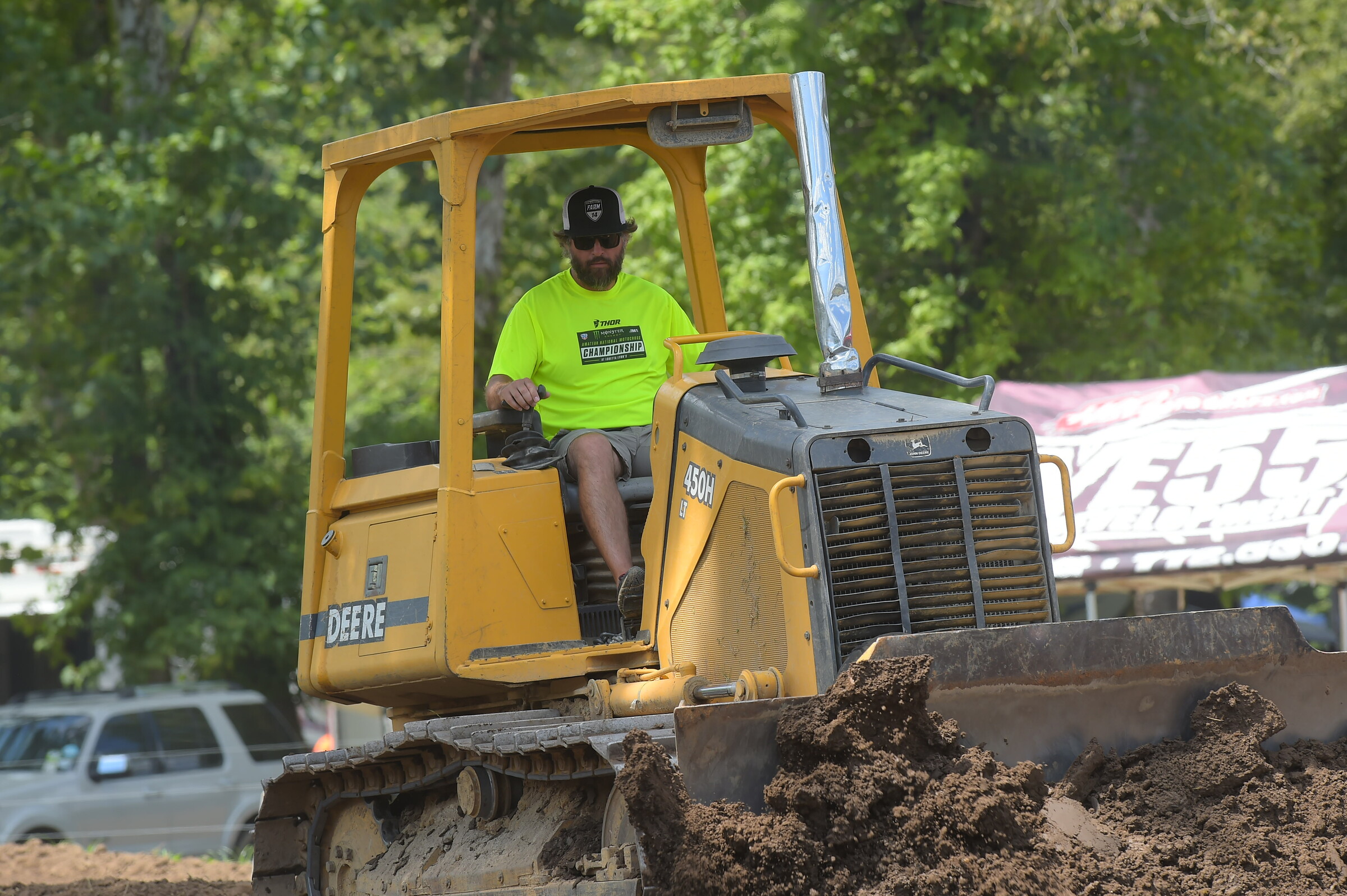 Windham working the MX Sports dozer at the Ranch.