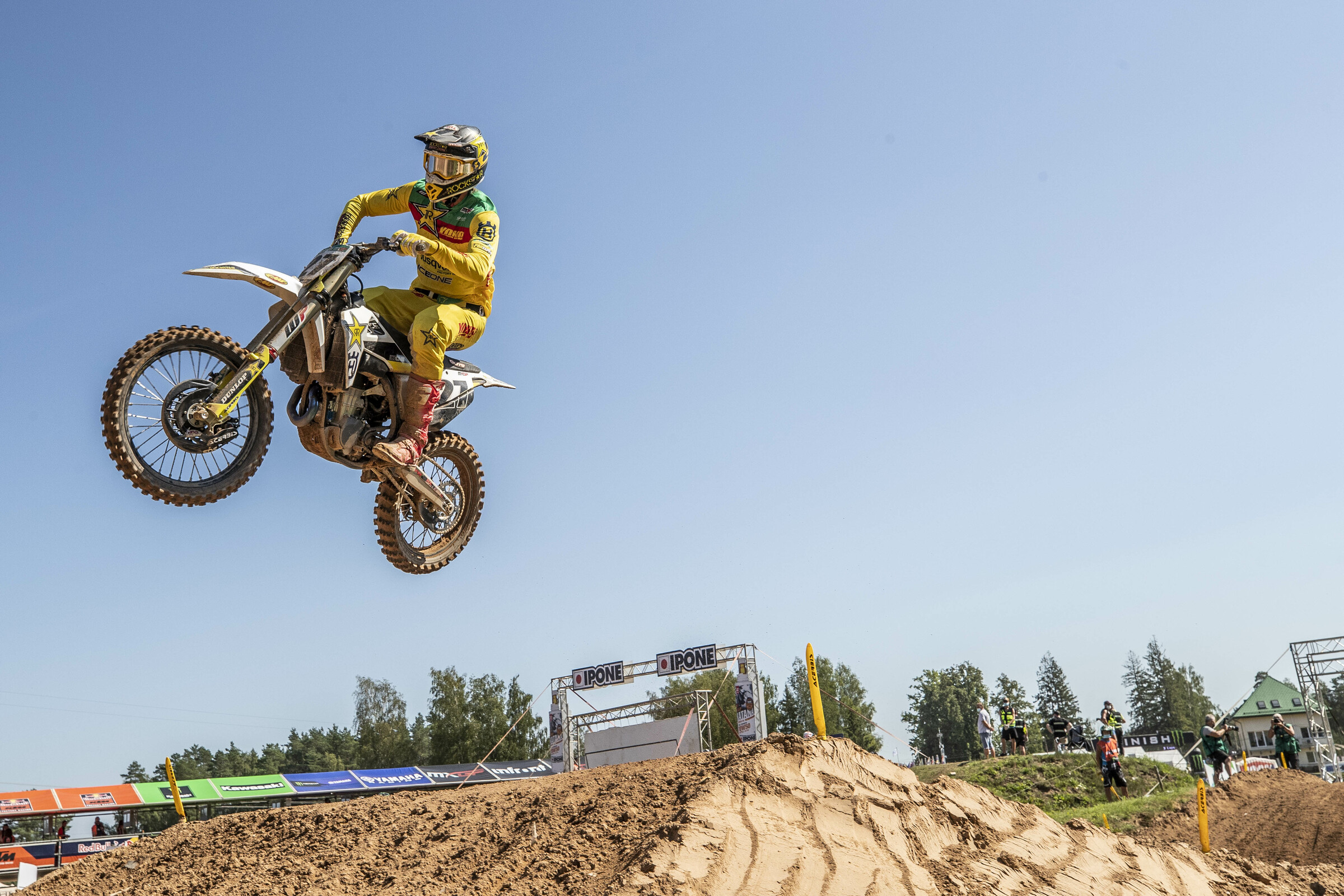 Rockstar Energy IceOne Husqvarna’s Arminas Jasikonis finished 2-3 at the third and final round in Latvia. Jasikonis finished sixth, fourth, and second overall, respectively, in the three Latvia rounds at Kegums.