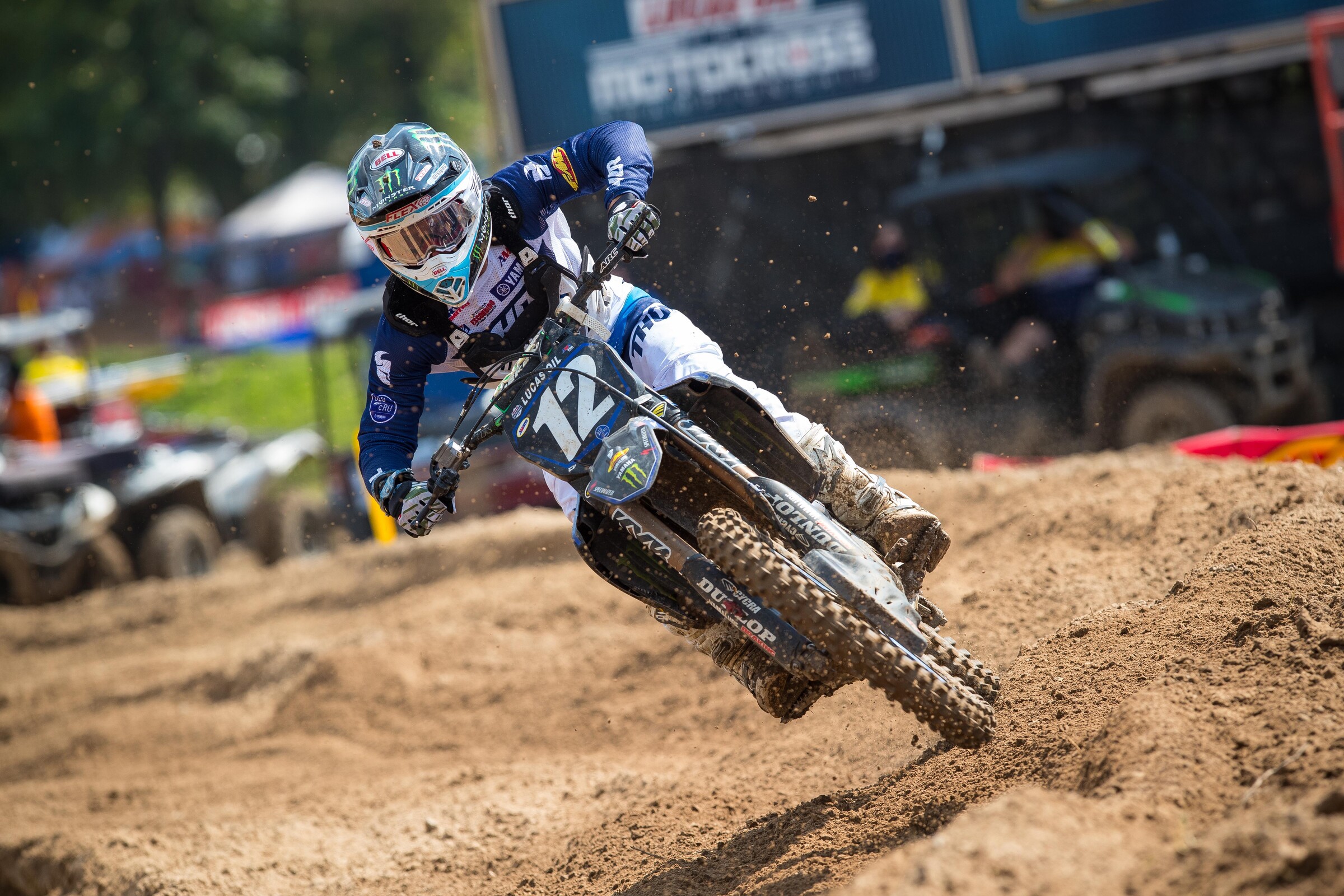 Shane McElrath finished 4-4 in his first Lucas Oil AMA Pro Motocross Championship event with the Monster Energy/Star Racing Yamaha team.
