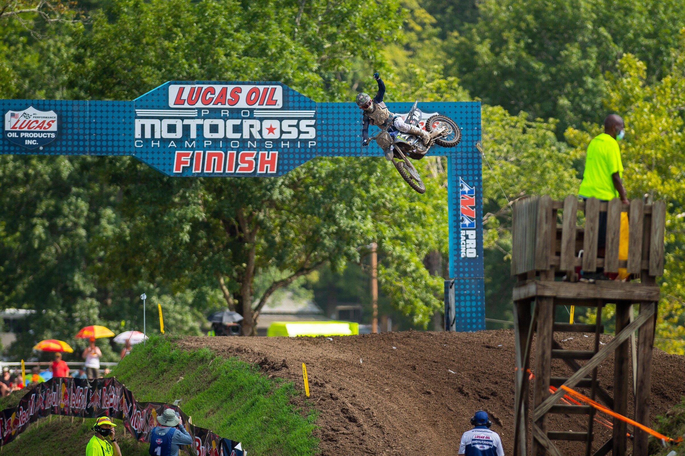Dylan Ferrandis started off his last run in the 250 Class with a 1-1 day at the Loretta Lynn's Ranch.