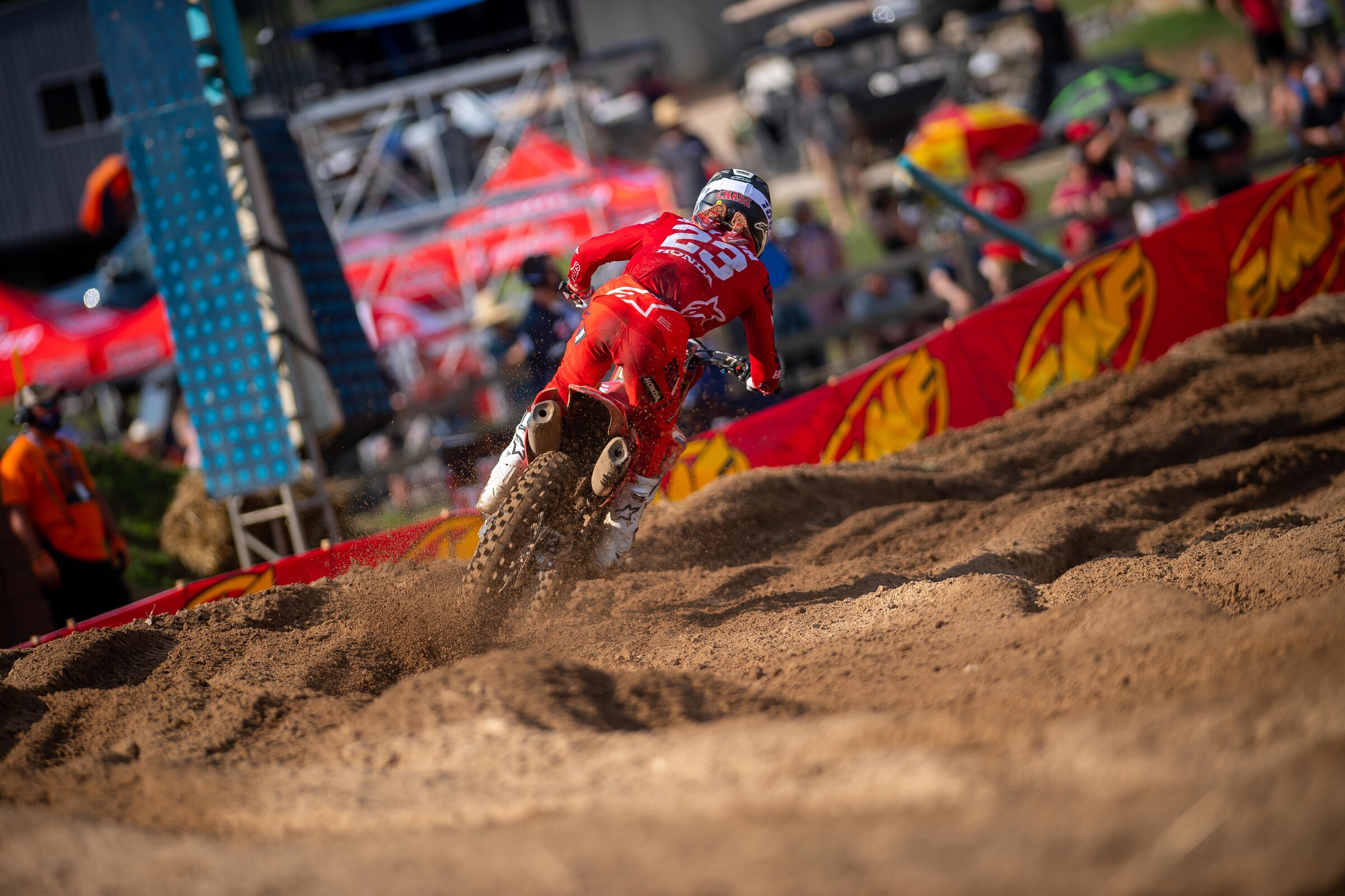 Chase Sexton showed speed during his 450 debut. But he also showed he's still a rookie by making costly mistakes. Moto two was much better, though. He'll be an interesting factor this summer if he can keep the speed high and the mistakes to a minimum.