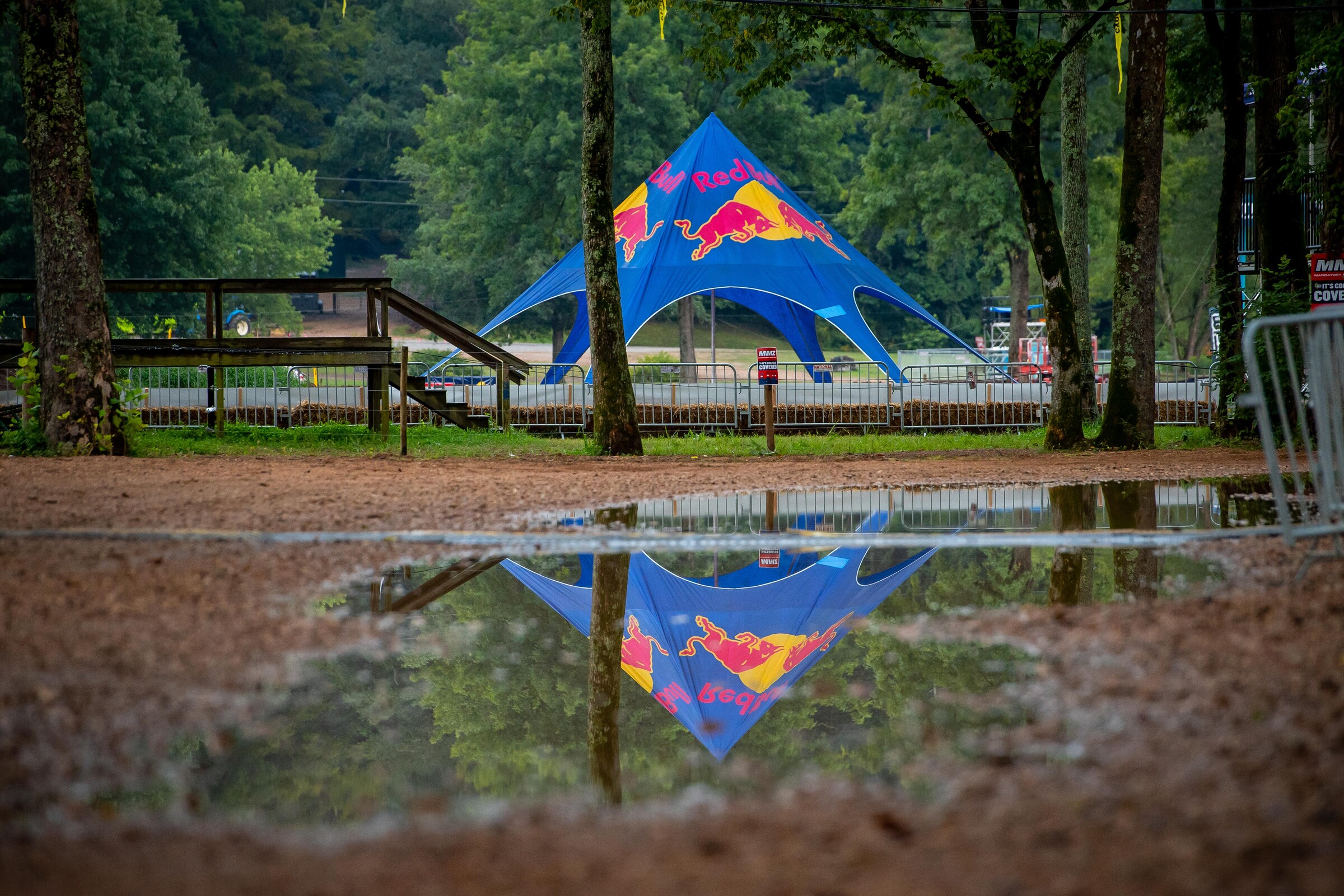 We were greeted with a fair bit of water upon entry this morning.
