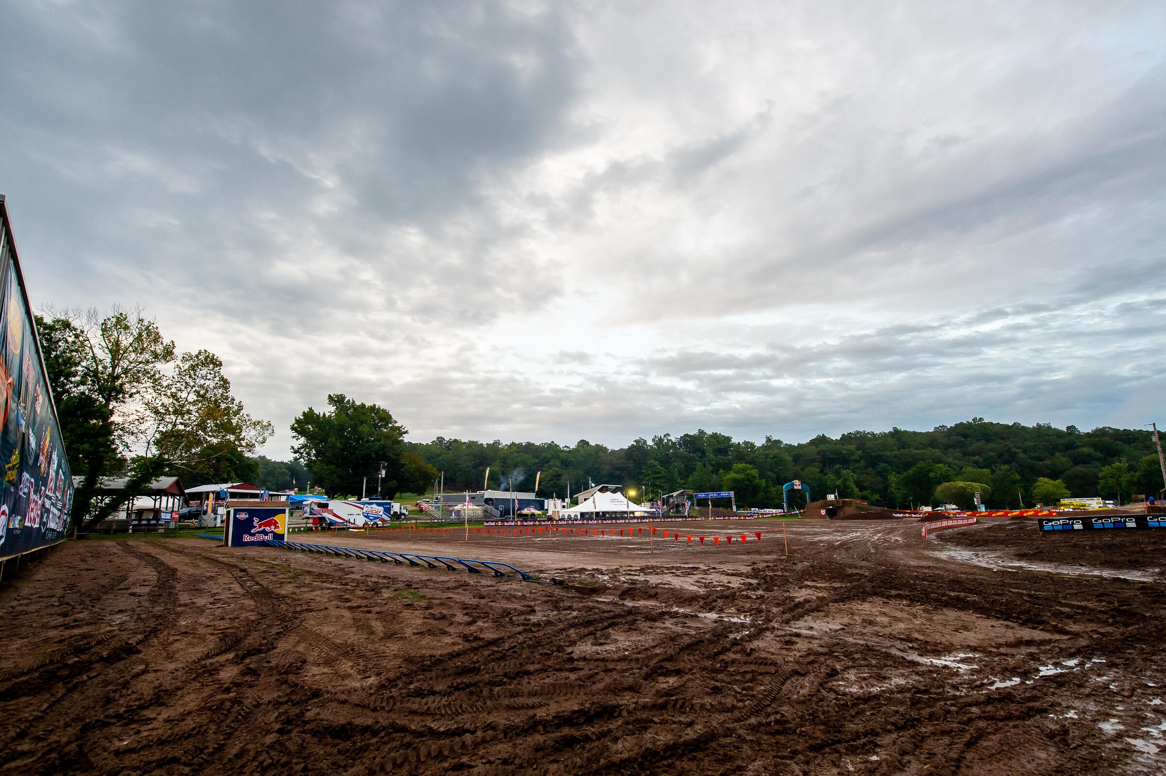 The rain has stopped for now but scattered thunderstorms are expected throughout the day.