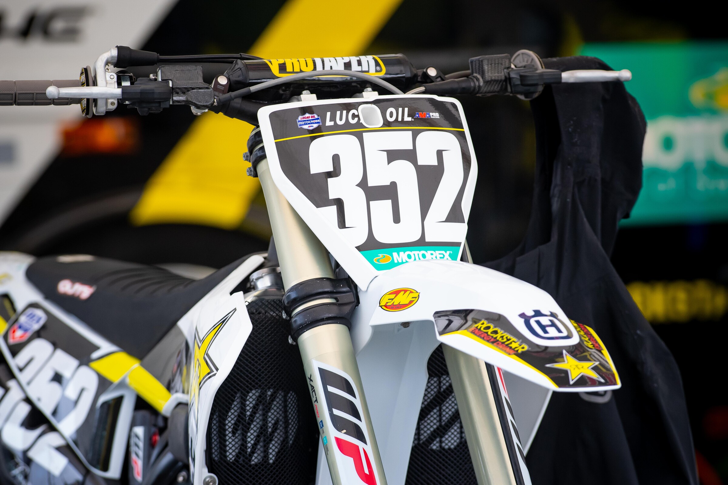 Jalek Swoll's bike is here, but he will not be lining up today.