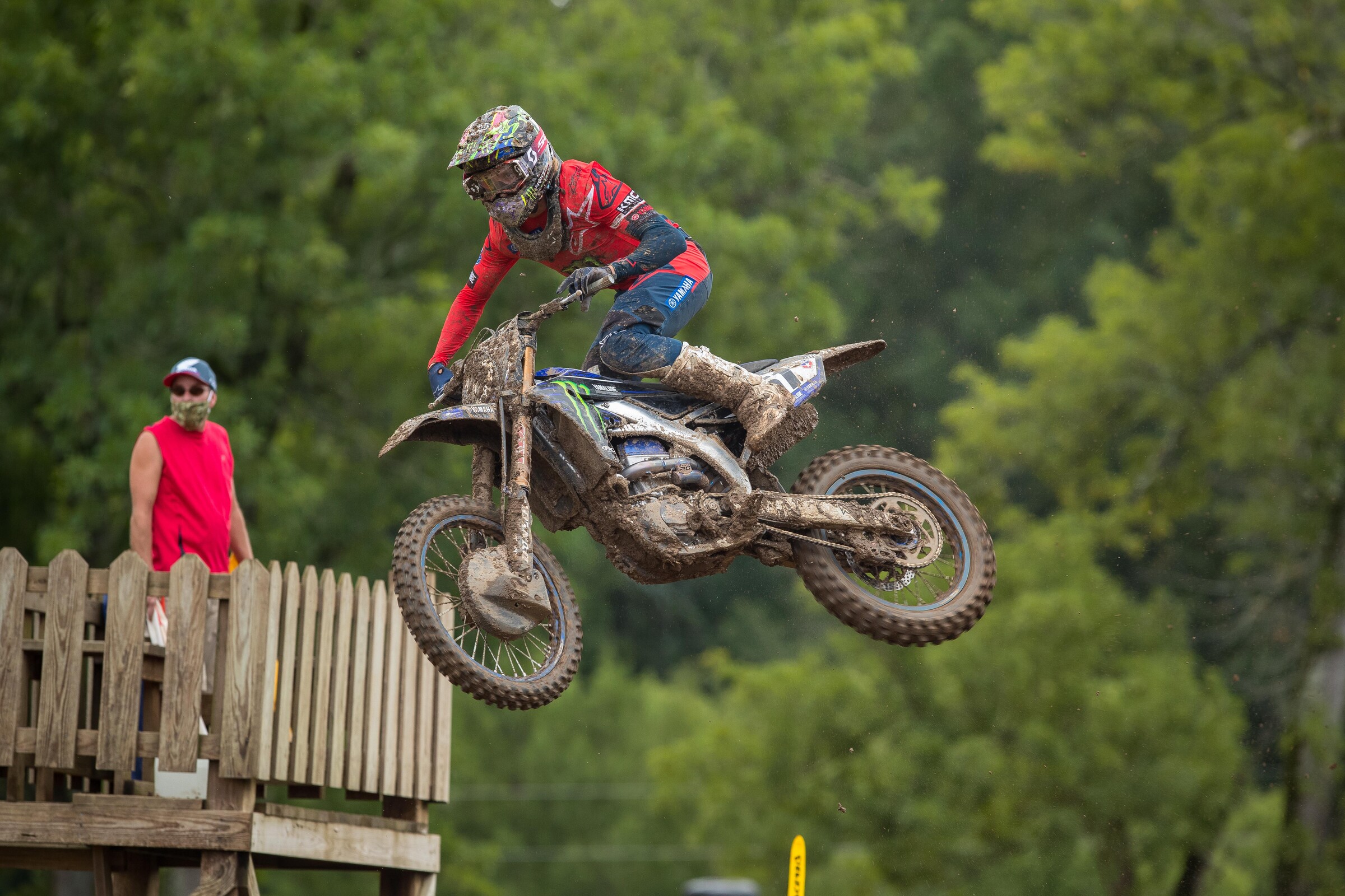 Mud...that's Justin Barcia's music! Barcia's 2:00.376 was the third-fasted 450 Class lap this morning.