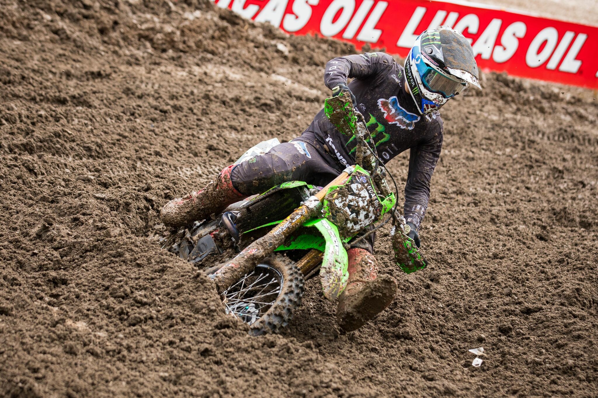 Cameron McAdoo led the charge for Monster Energy/Pro Circuit Kawasaki.