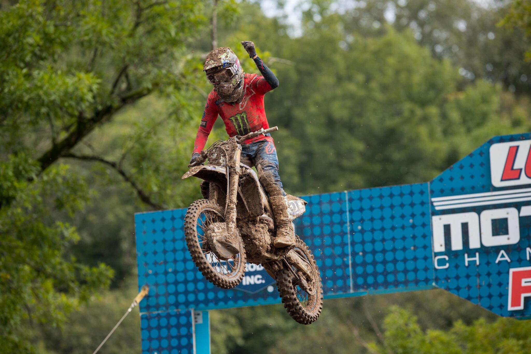 Justin Barcia was victorious in 450 Moto 1.
