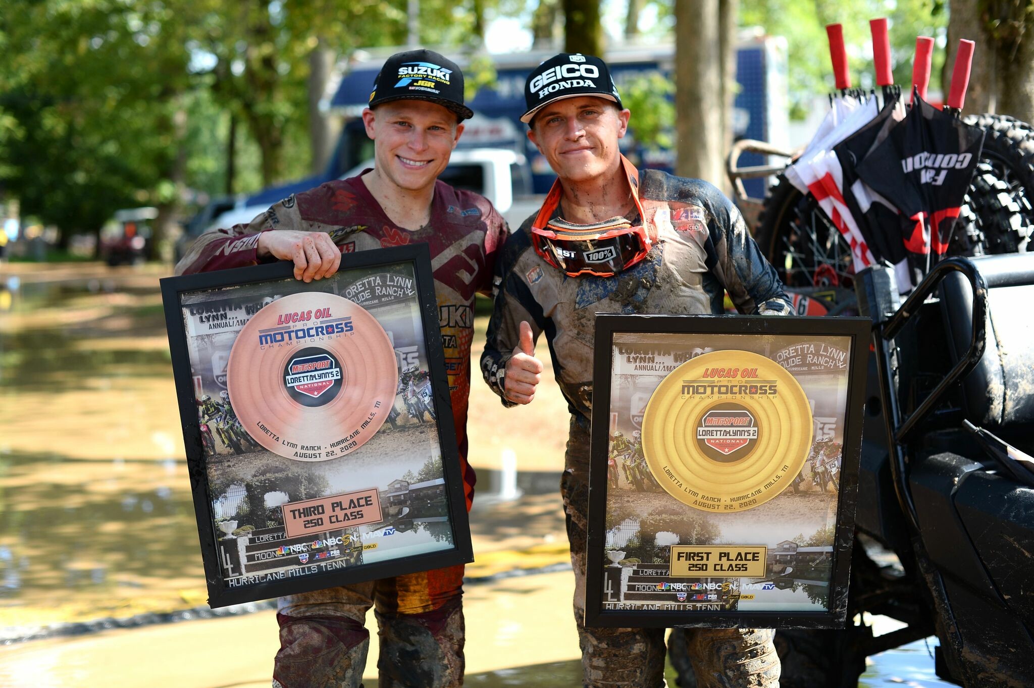 Alex and Jeremy Martin shared the podium.