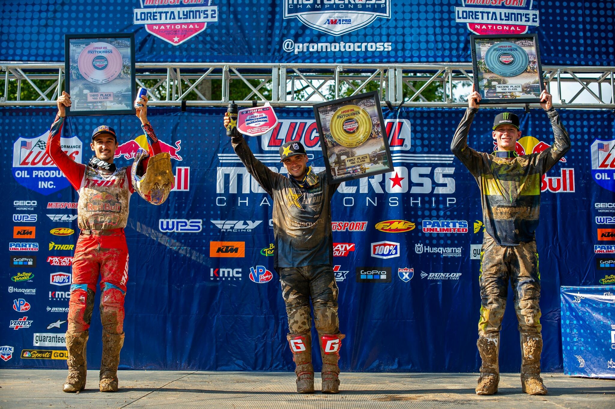 The 450 class podium.