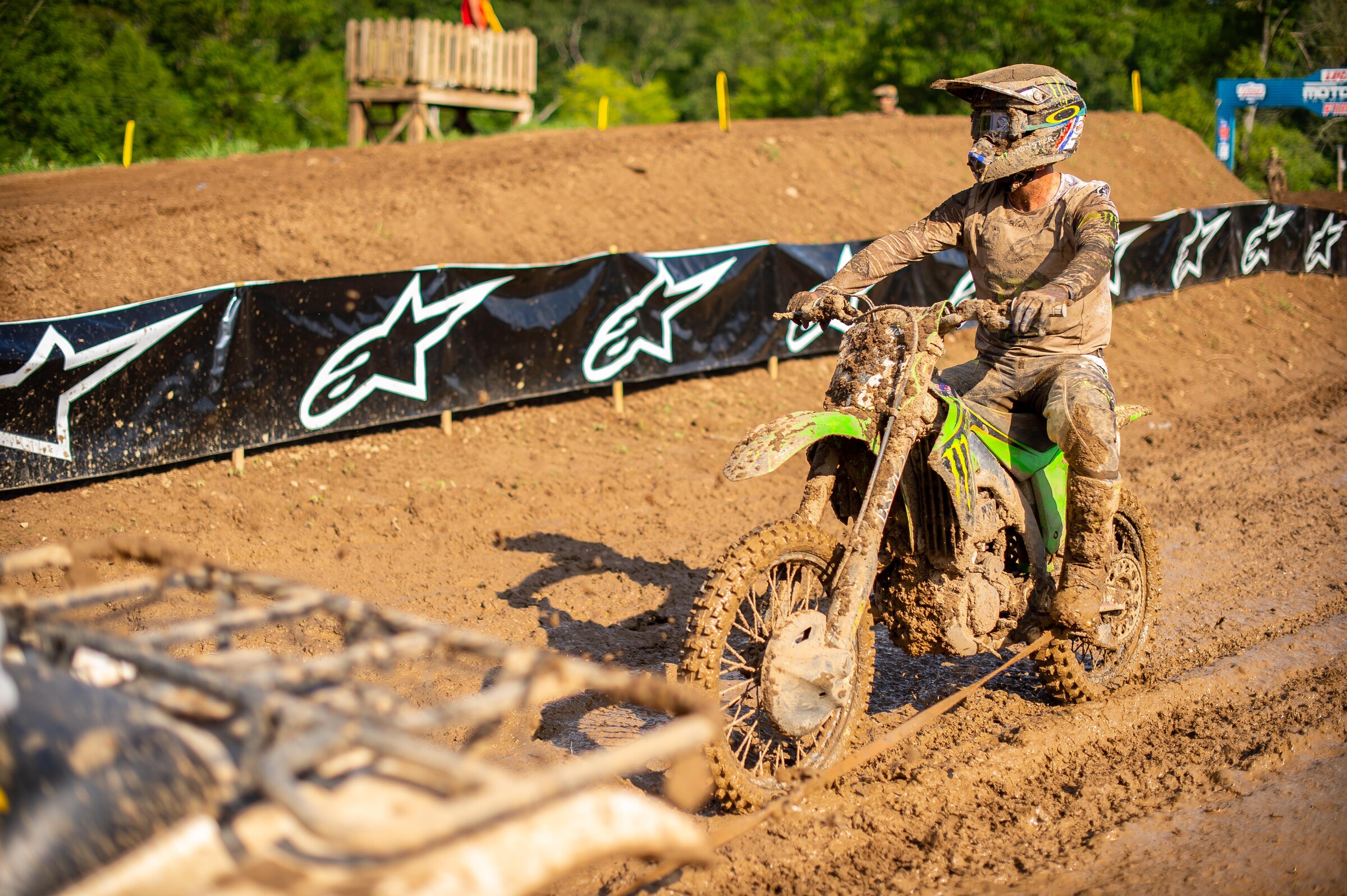 Tomac had bike failures in both motos.