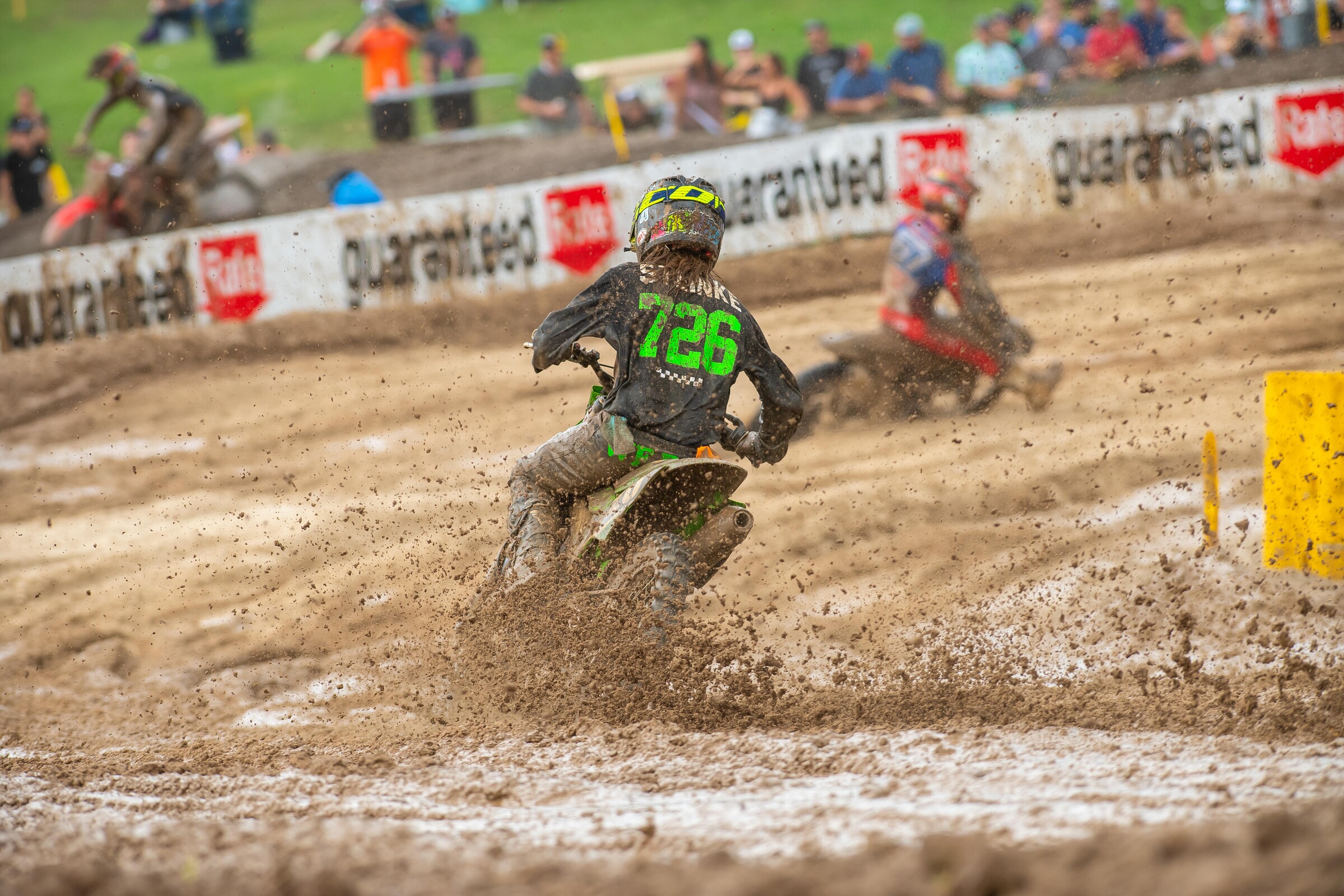 Gared Steinke turned heads in the first moto at Loretta Lynn's 2 with a top 10.