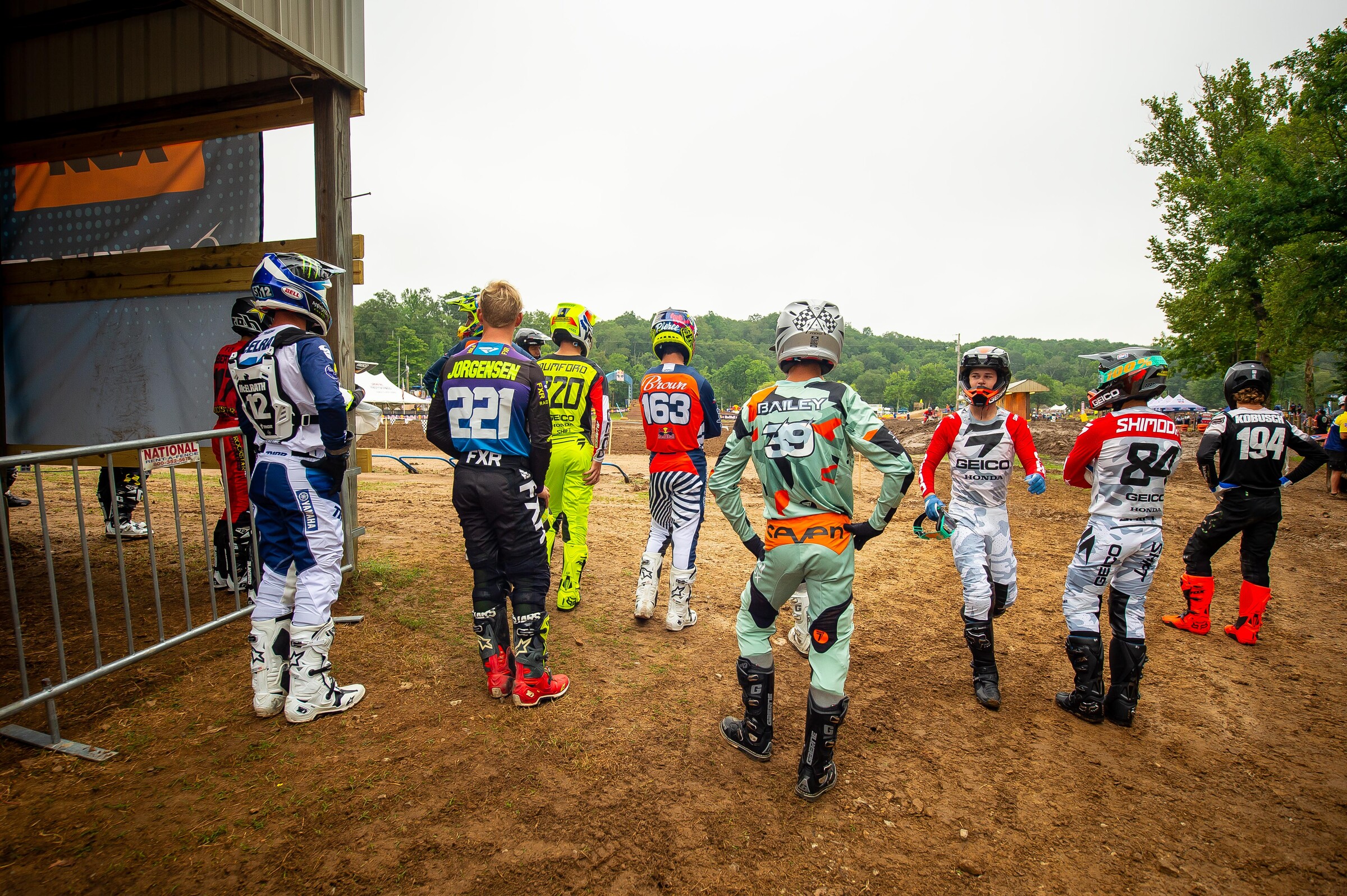 Checking out the LL track before the first pro race.