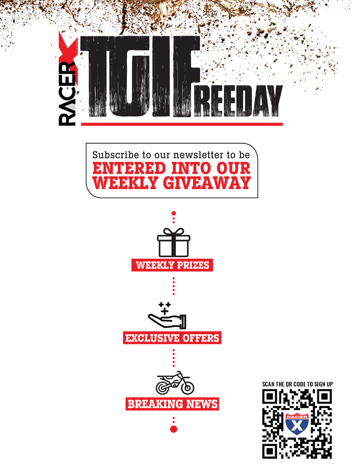 Advertisement: Racer X Online TGIFreeday