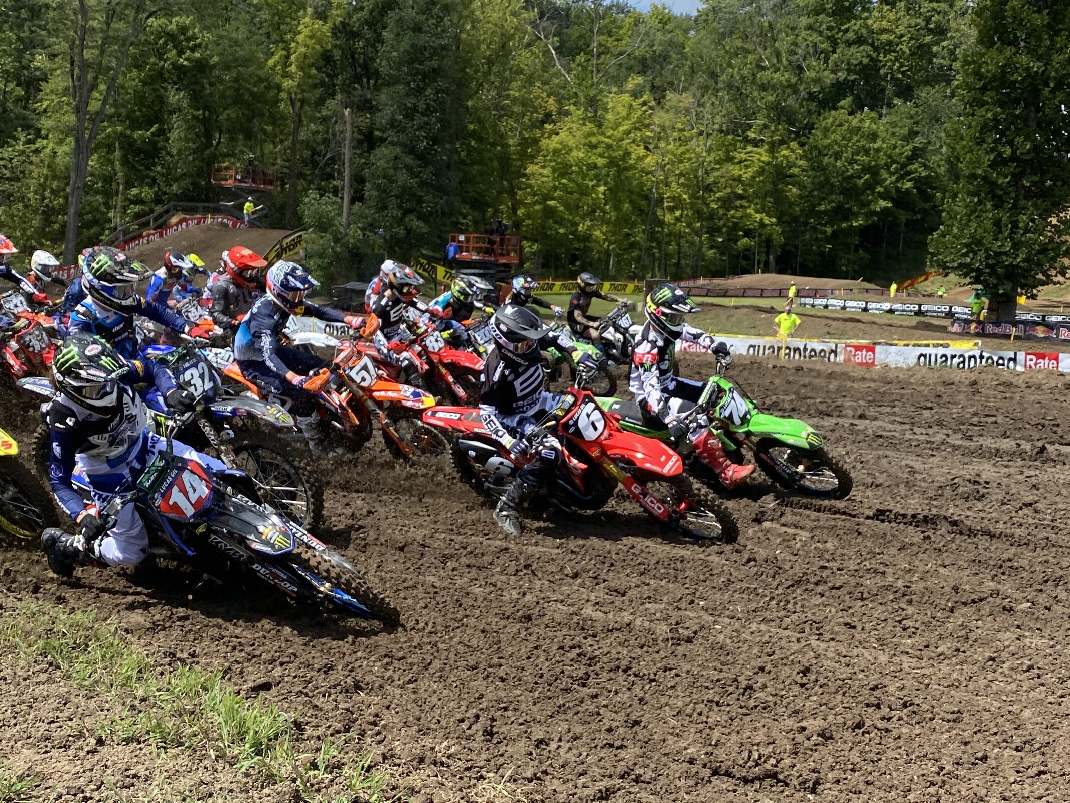 The start of the first 250 Class moto.