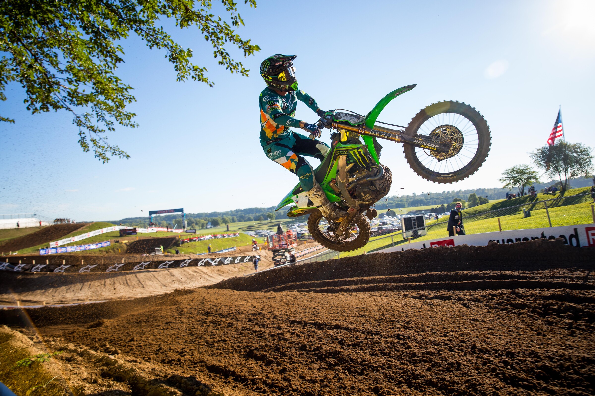 Eli Tomac finsihed 4-5 for sixth overall on the day.