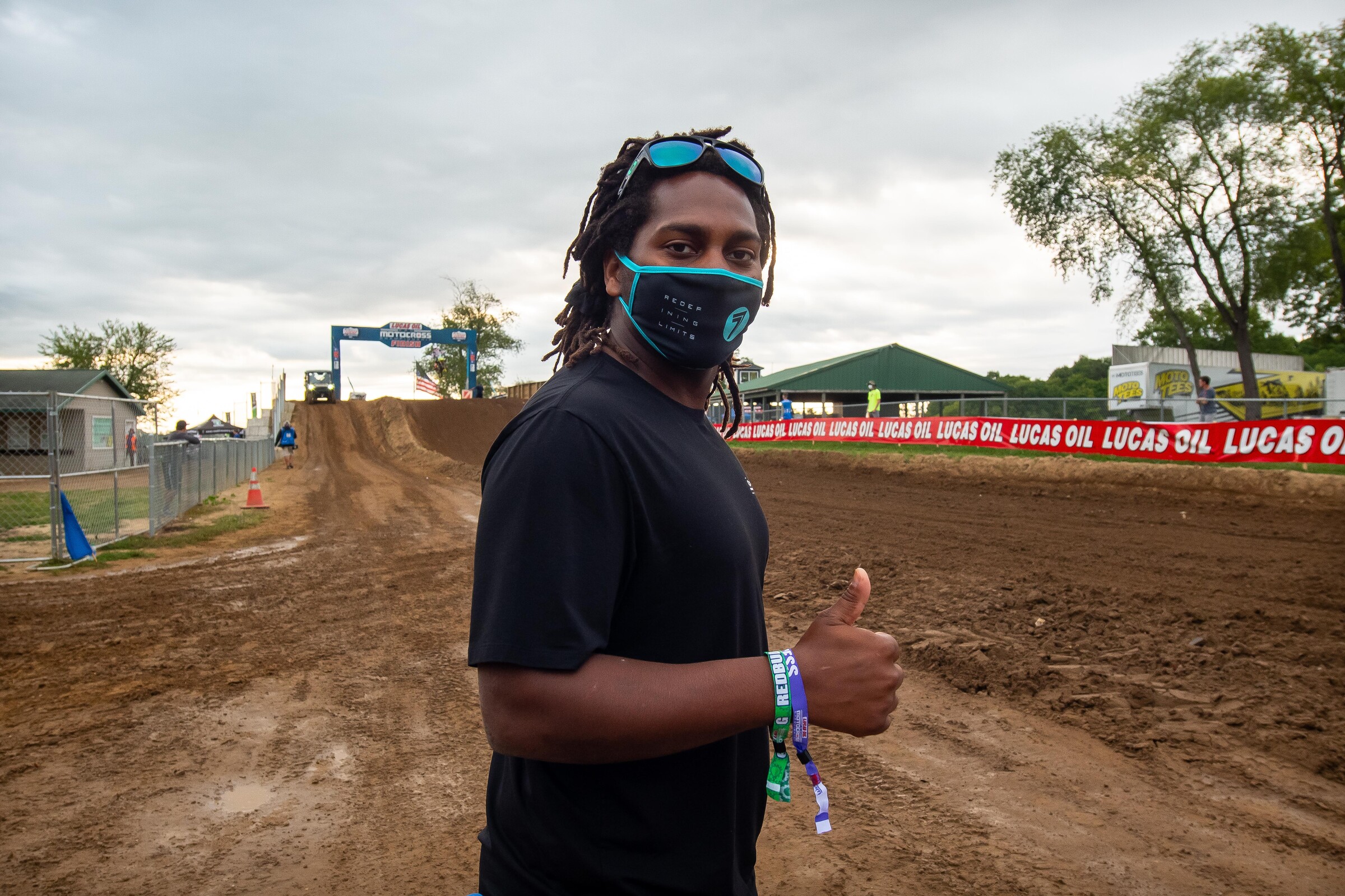 James Stewart, who is now working with Chase Sexton, was back at the races at RedBud 2.