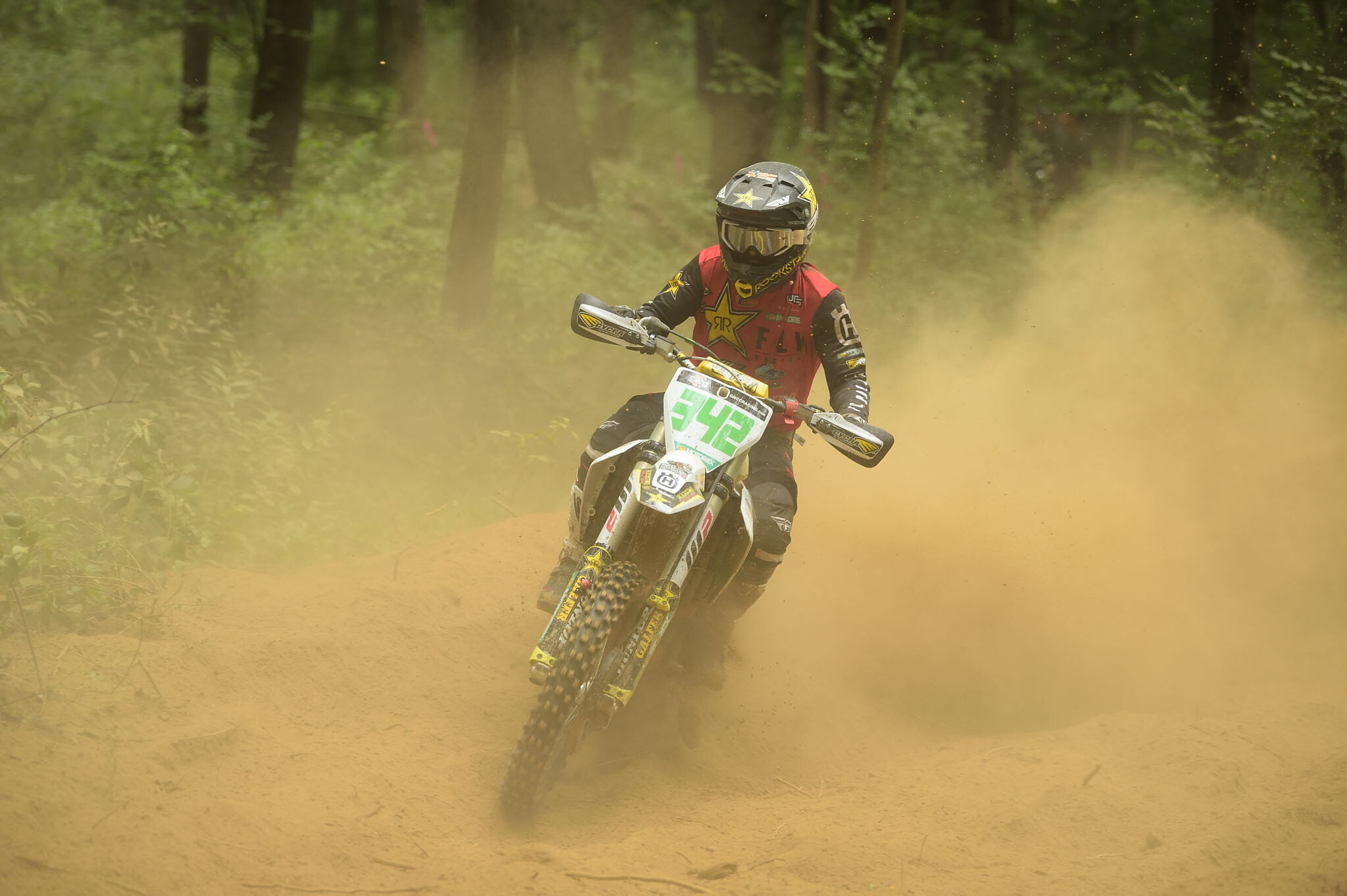 Rockstar Energy Husqvarna Factory Racing’s Craig DeLong leads the way in the XC2 250 Pro class points standings.