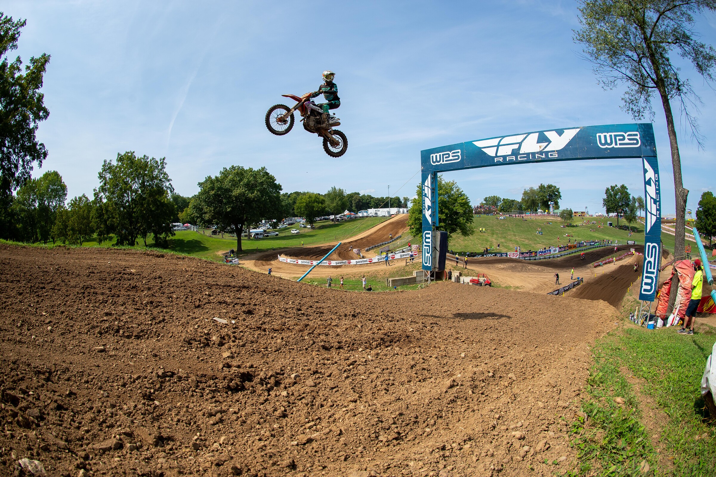 After losing his seat and rear fender, he was still jumping!