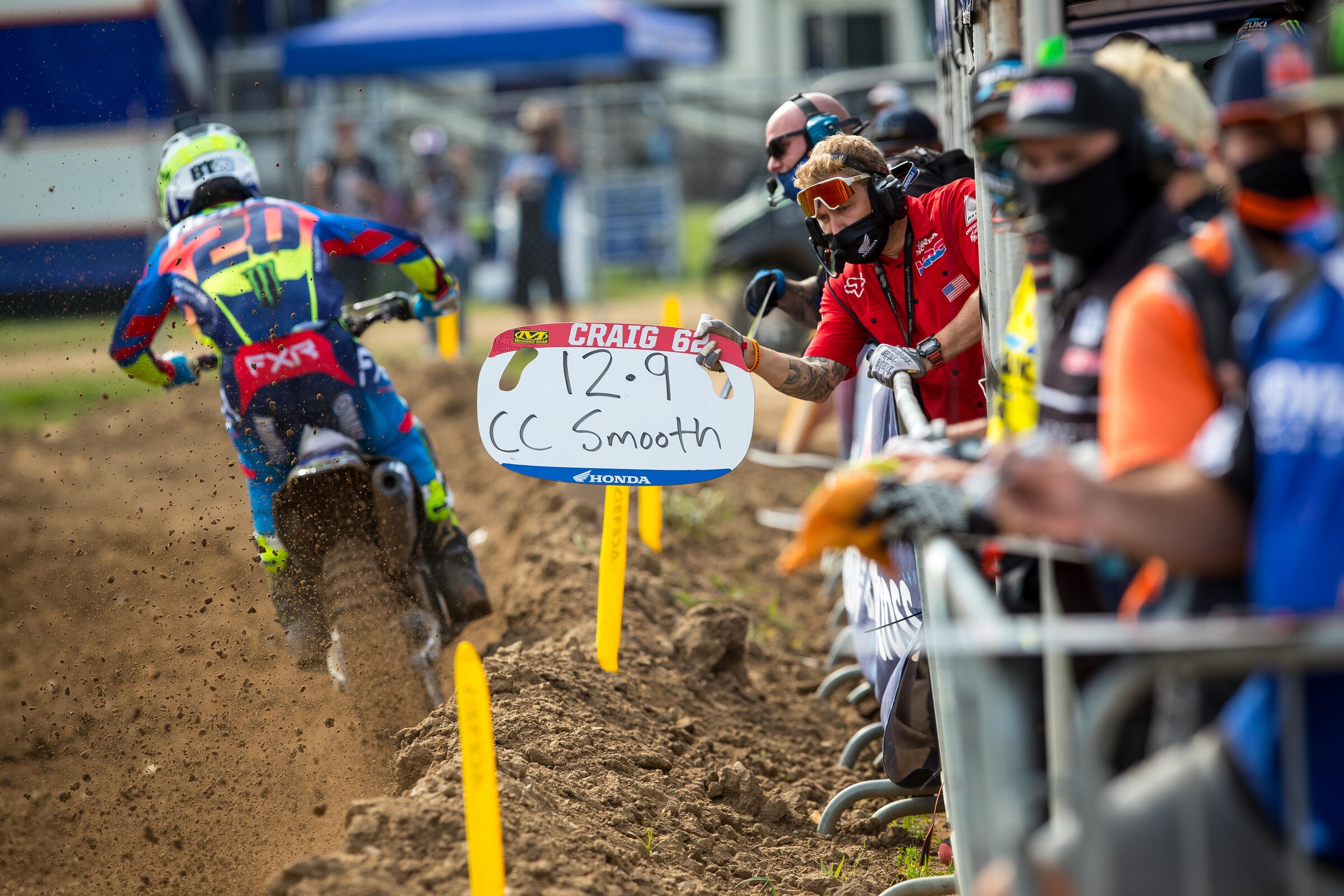 Mechanic Jordan Troxell with an obvious message. CC is always smooth!