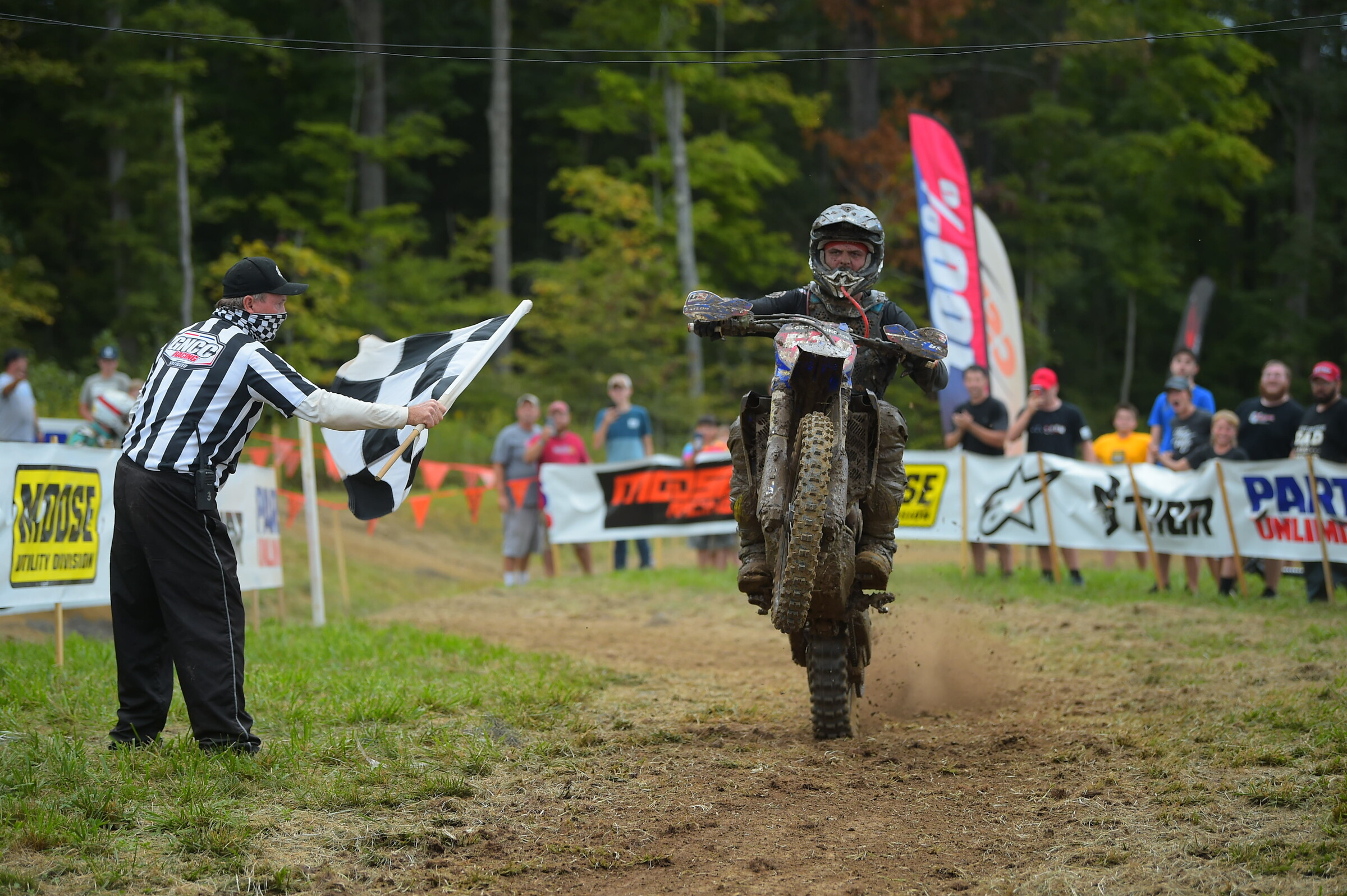 Baylor taking the Mountaineer GNCC overall win in style.