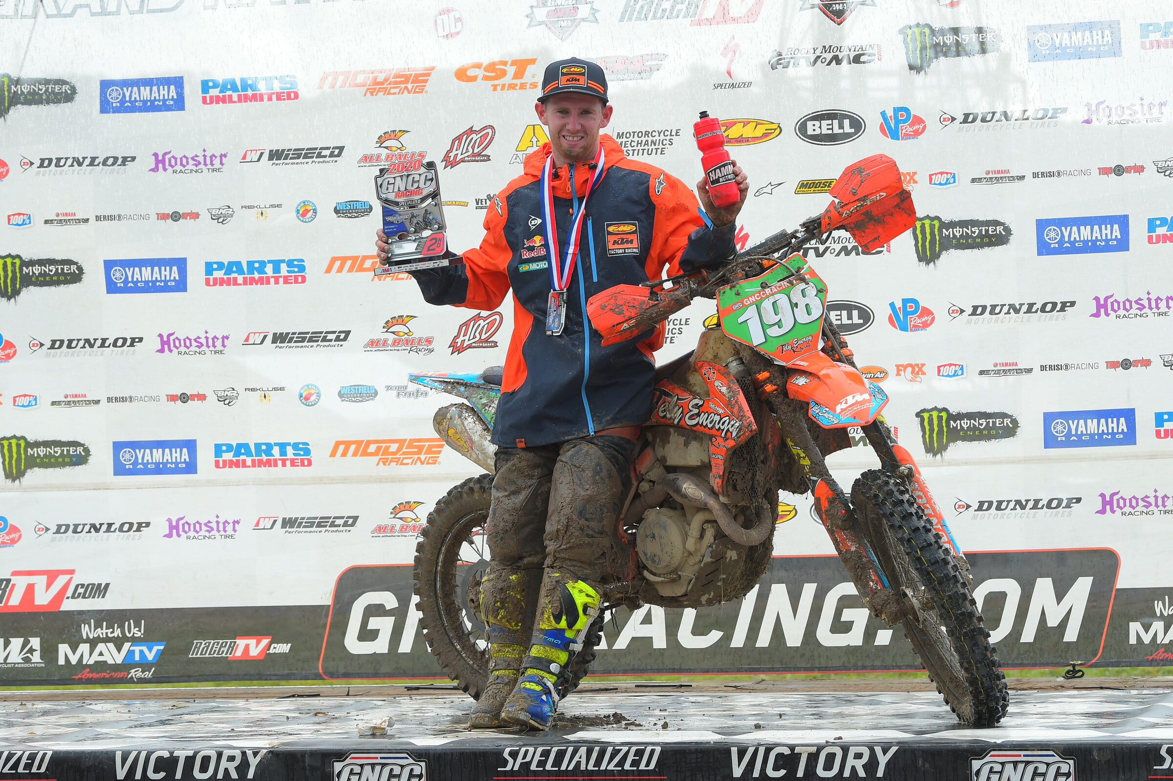 Liam Draper claimed second place in the XC2 class at the Mountaineer GNCC.