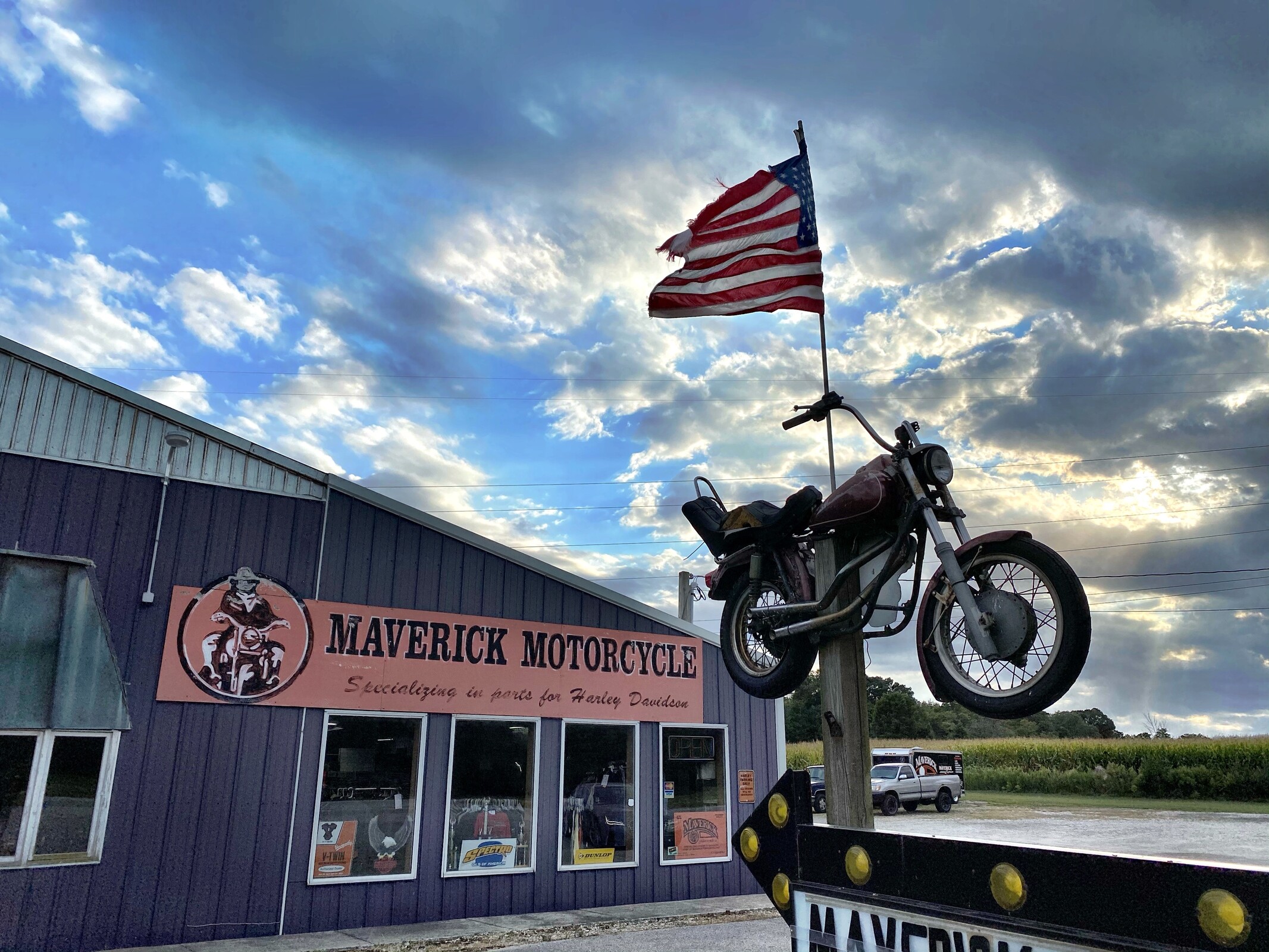 Maverick Motorcycle shop.