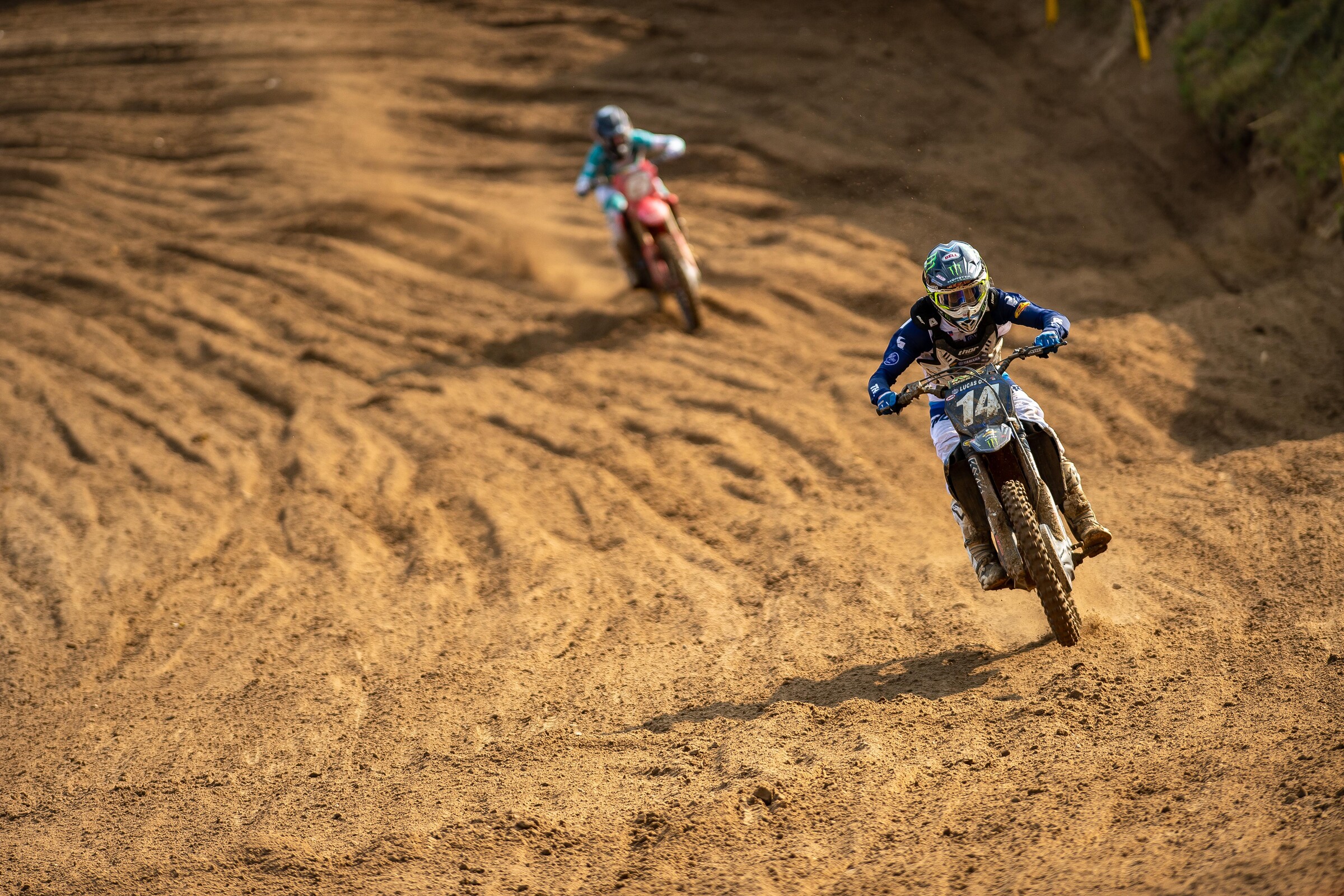 Dylan Ferrandis and Jeremy Martin put on one heck of a race in the second moto.