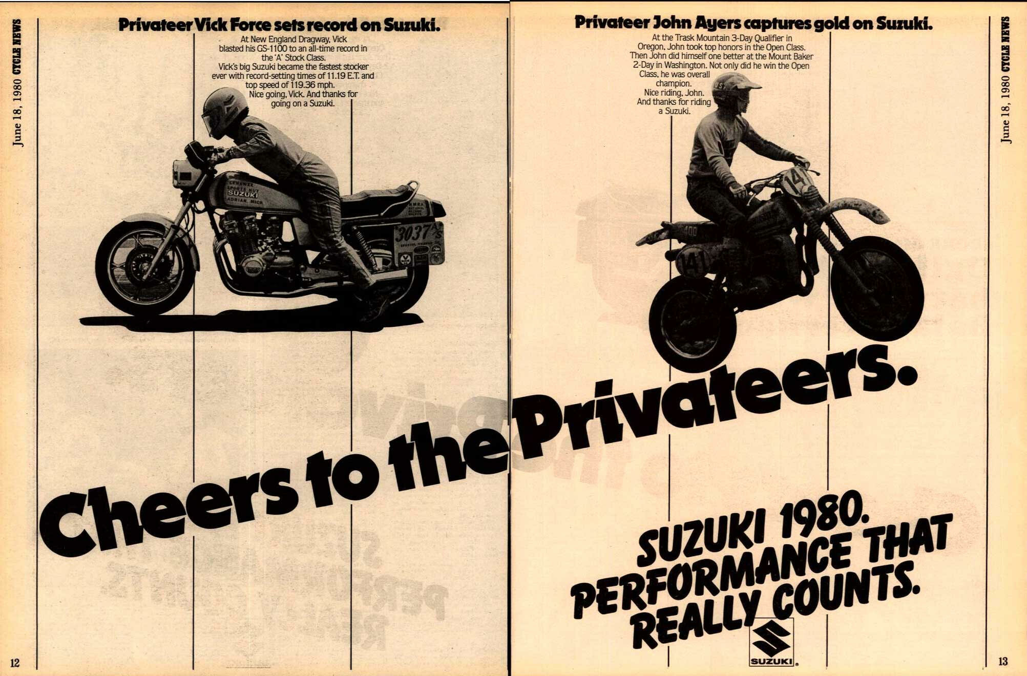 The June 18, 1980, issue of Cycle News.