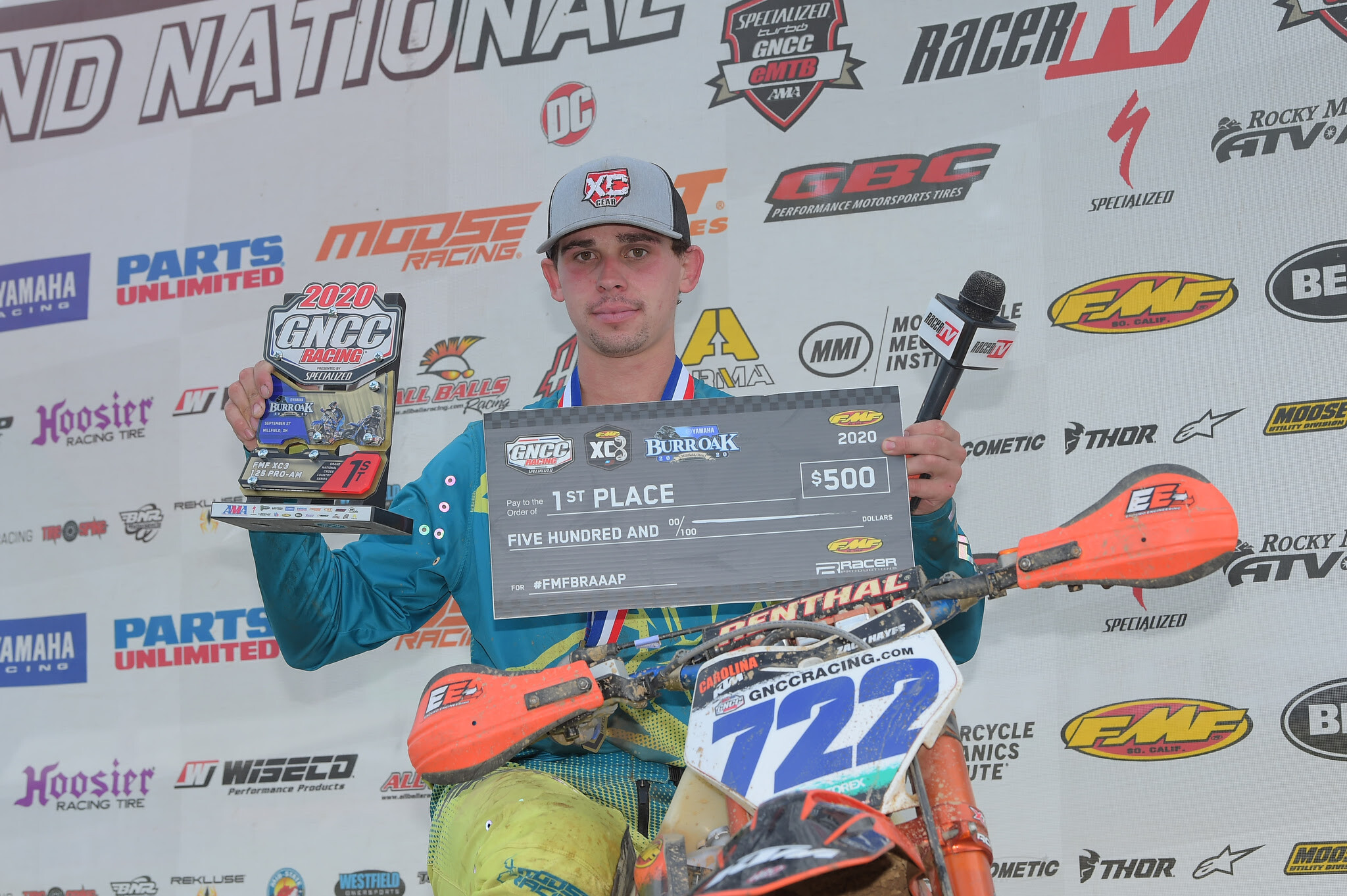 Zack Hayes (Moose Racing/Carolina KTM/XC Gear) brought home another FMF XC3 class win in Ohio.
