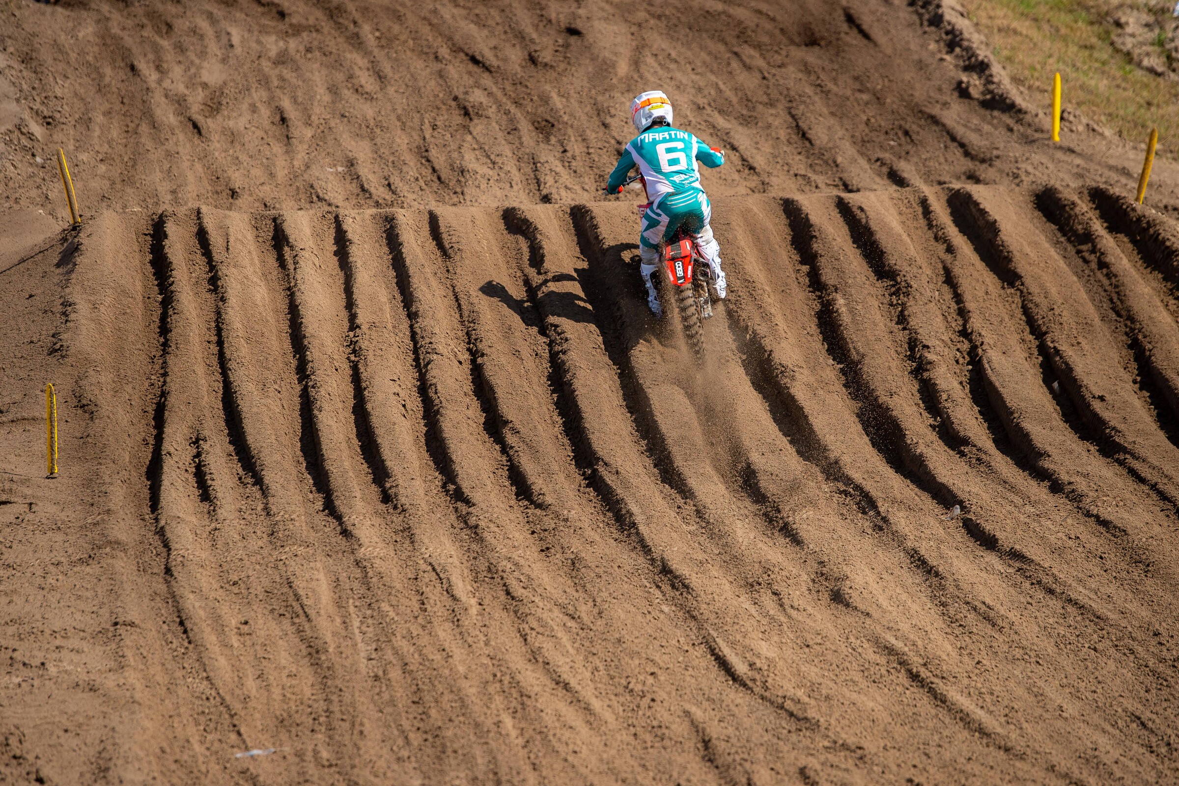 Jeremy Martin navigating the sand ruts at WW Ranch Motocross Park.