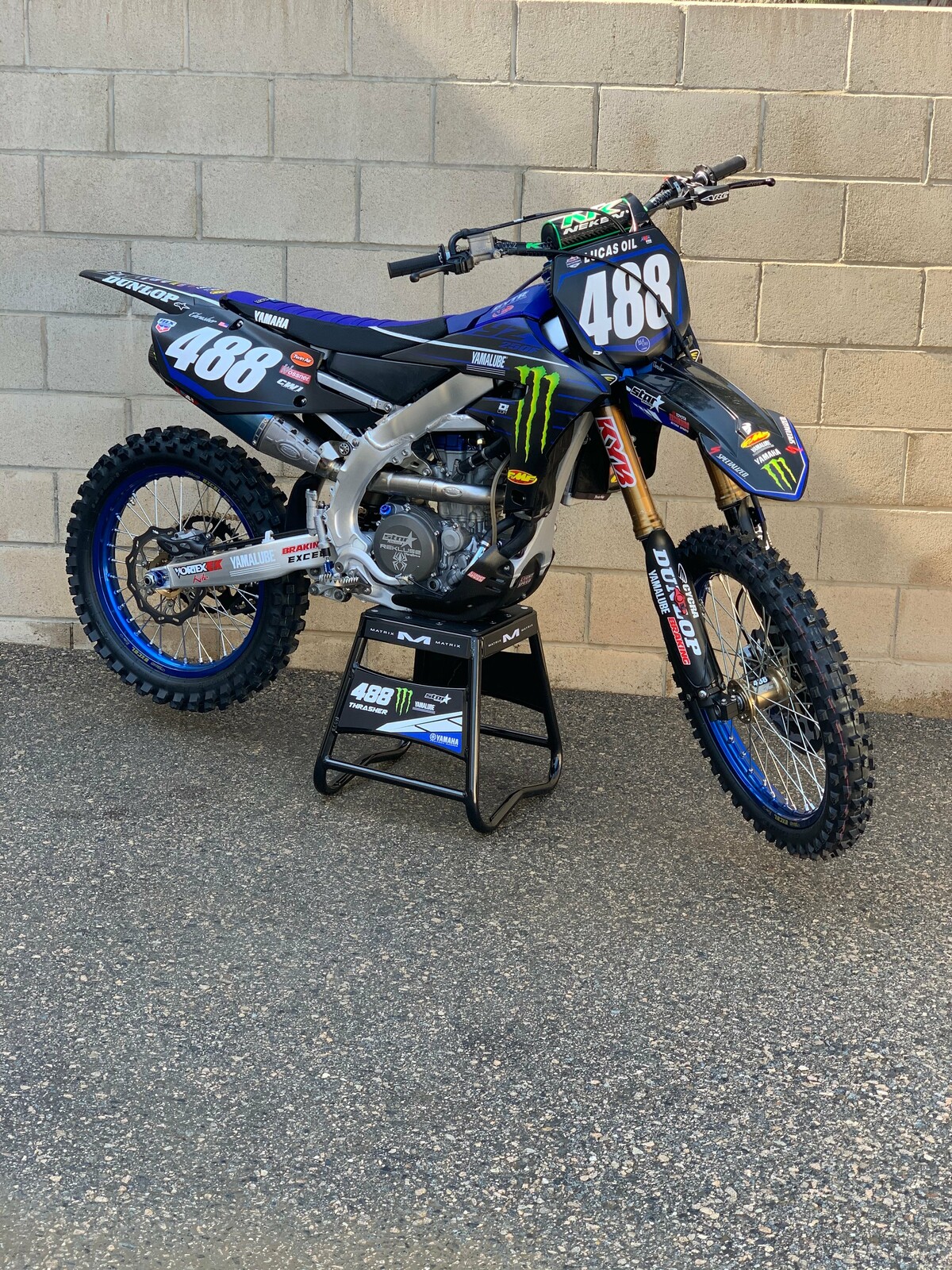 Nate Thrasher's Monster Energy/Star Racing Yamaha YZ250F for his pro debut this weekend in Colorado.