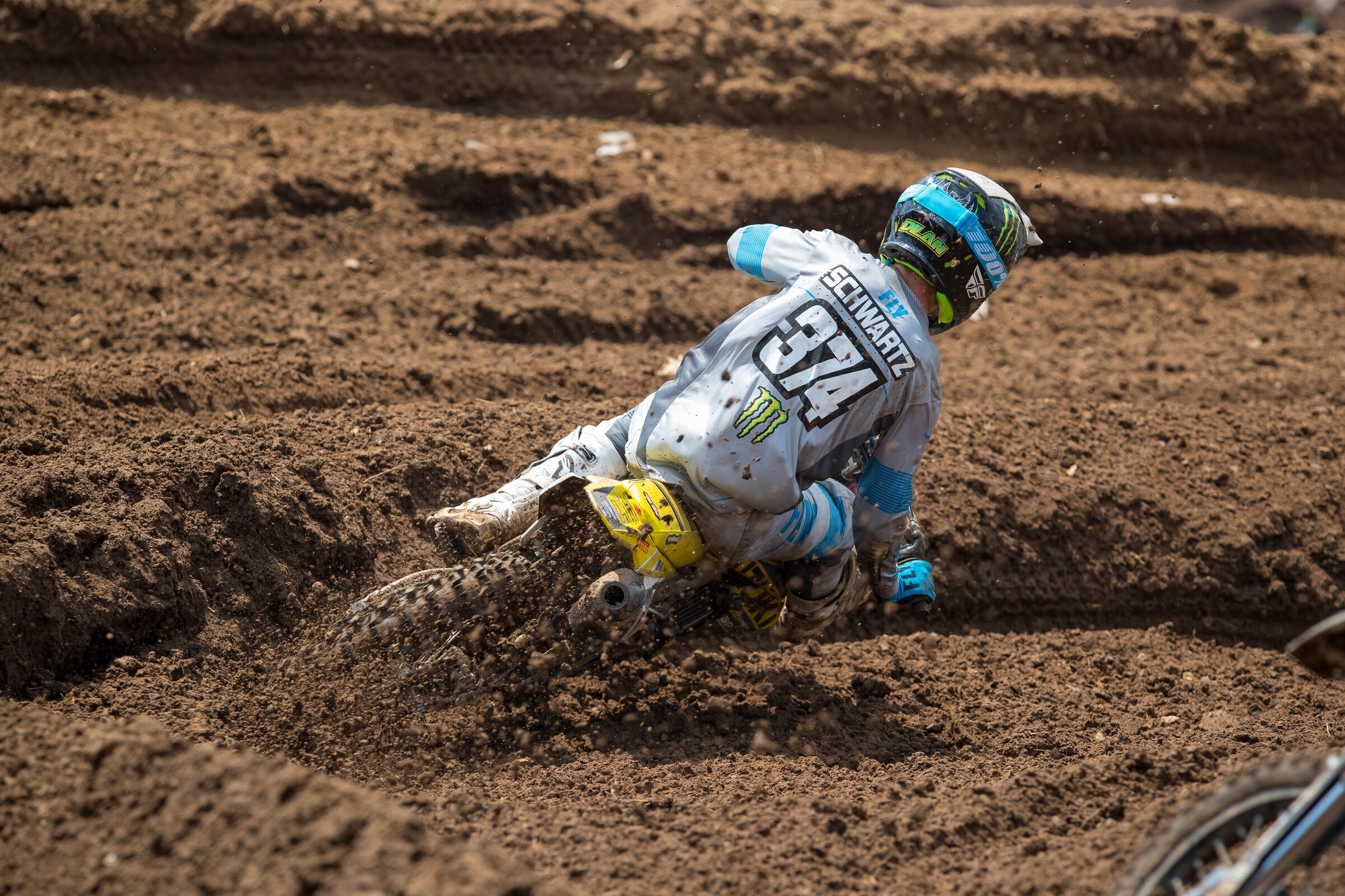 Schwartz one week later at the Ranch for the 2020 Lucas Oil AMA Pro Motocross Championship opener. He finished 19-18 for 20th overall.