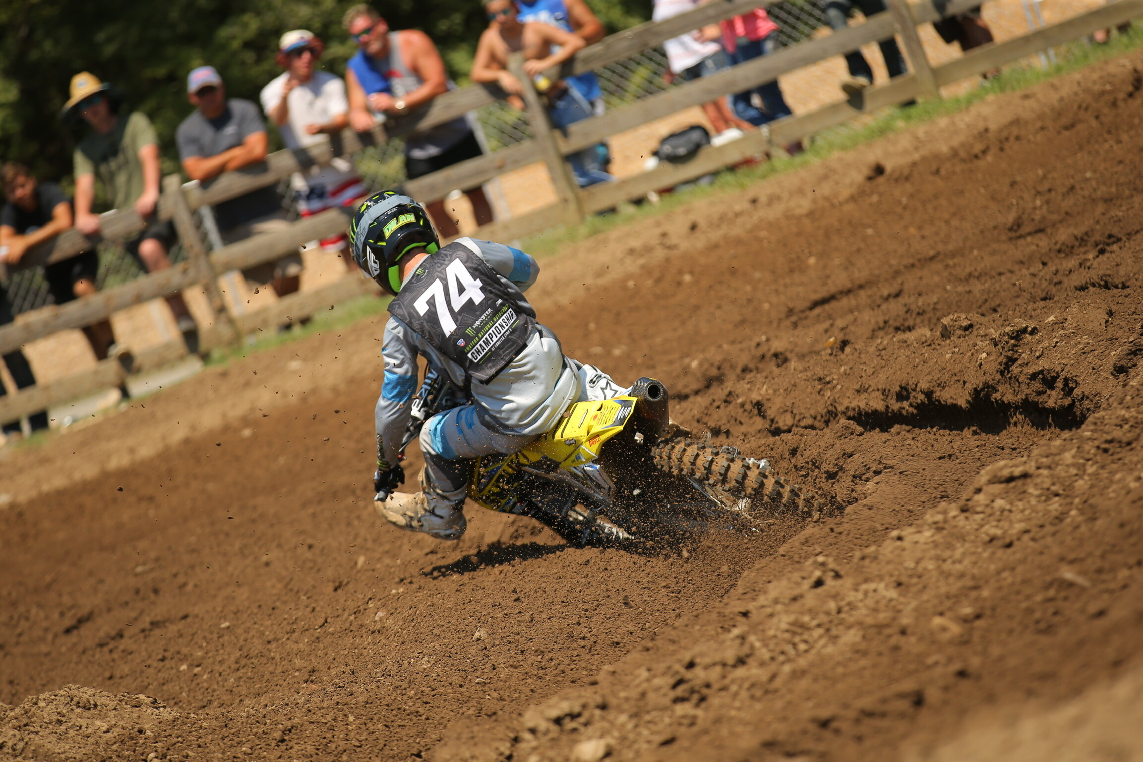 Schwartz at the 2020 Monster Energy AMA Amateur National Motocross Championship at Loretta Lynn's Ranch. He finished second overall in the 250 Pro Sport class (finished 1-5-2) and third overall in the Open Pro Sport class (finished 3-4-3).