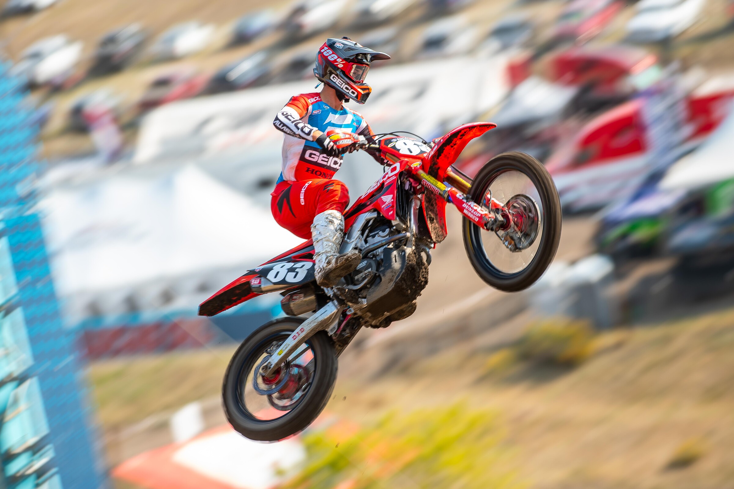 Jett Lawrence was NOT a fan of J-Coop bringing his dog on the podium because it was 