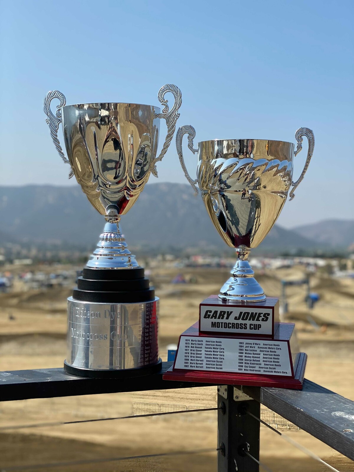 The Edison Dye Motocross Cup (450 Class) and the Gary Jones Motocross Cup (250 Class) will be handed out to the respective champions tomorrow. Give us your championship picks in the comment section below.