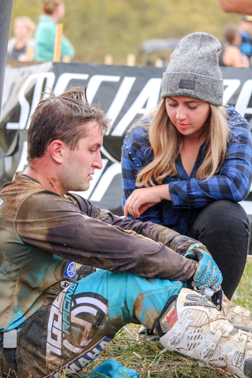 Witkowski was spent after a long, brutal race.