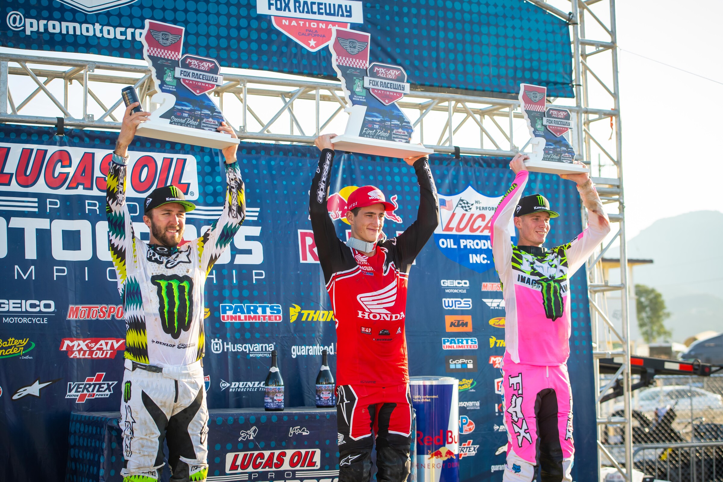 The 450 Class overall at the 2020 Fox Raceway National.