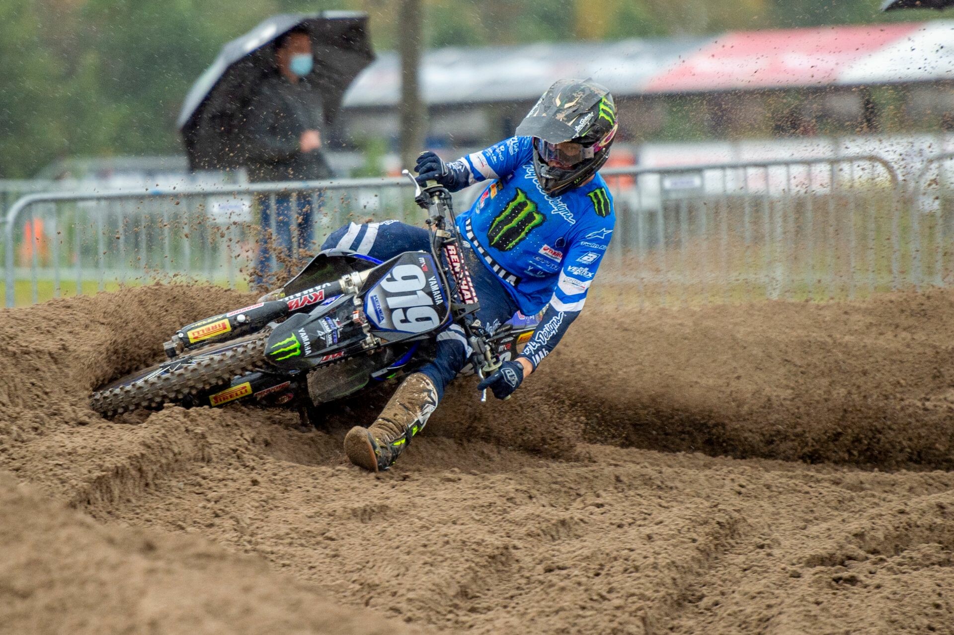Ben Watson earned the first race win of his career in the first moto at the MXGP of Limburg.