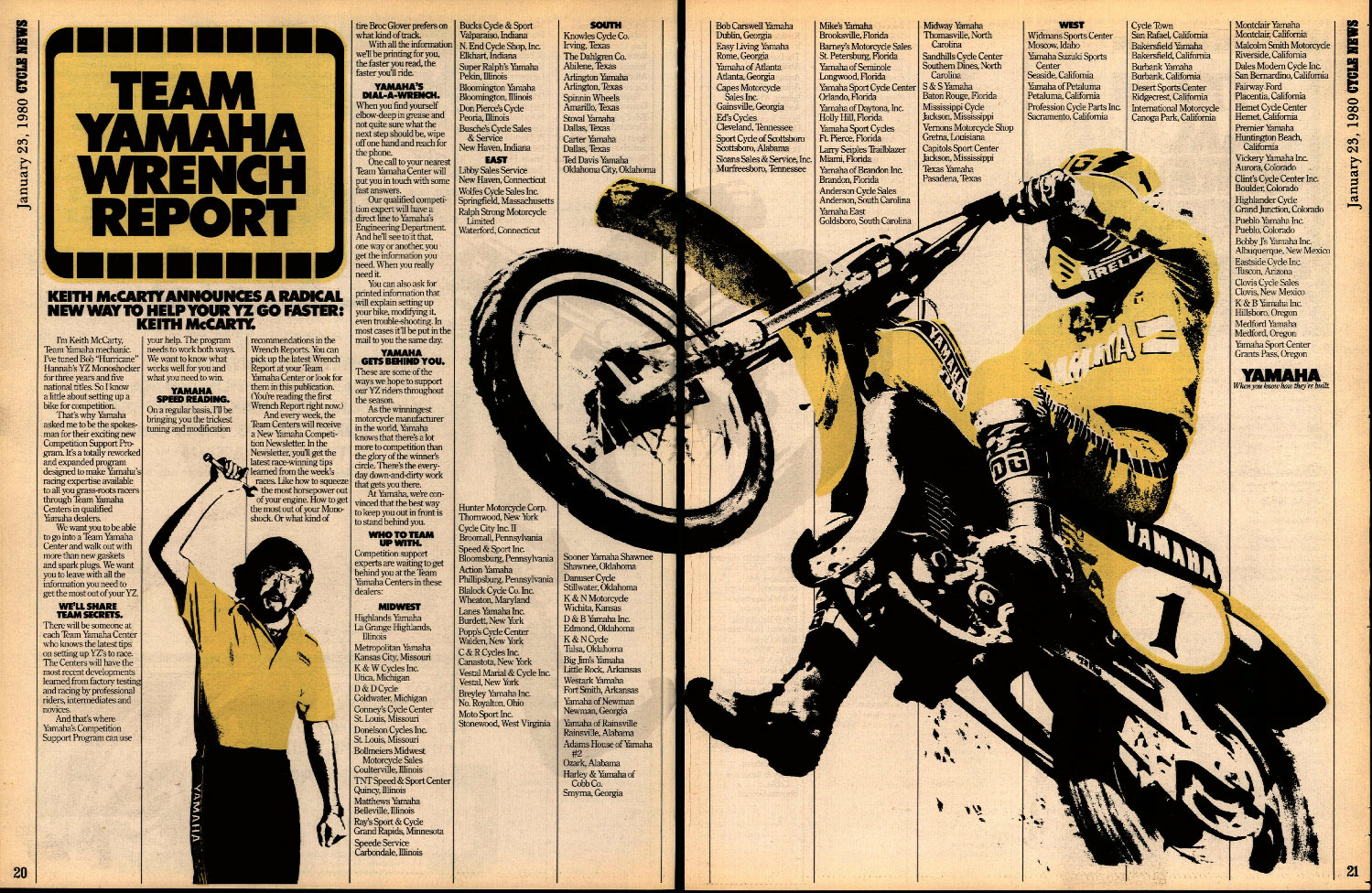 The January 23, 1980, issue of Cycles News.