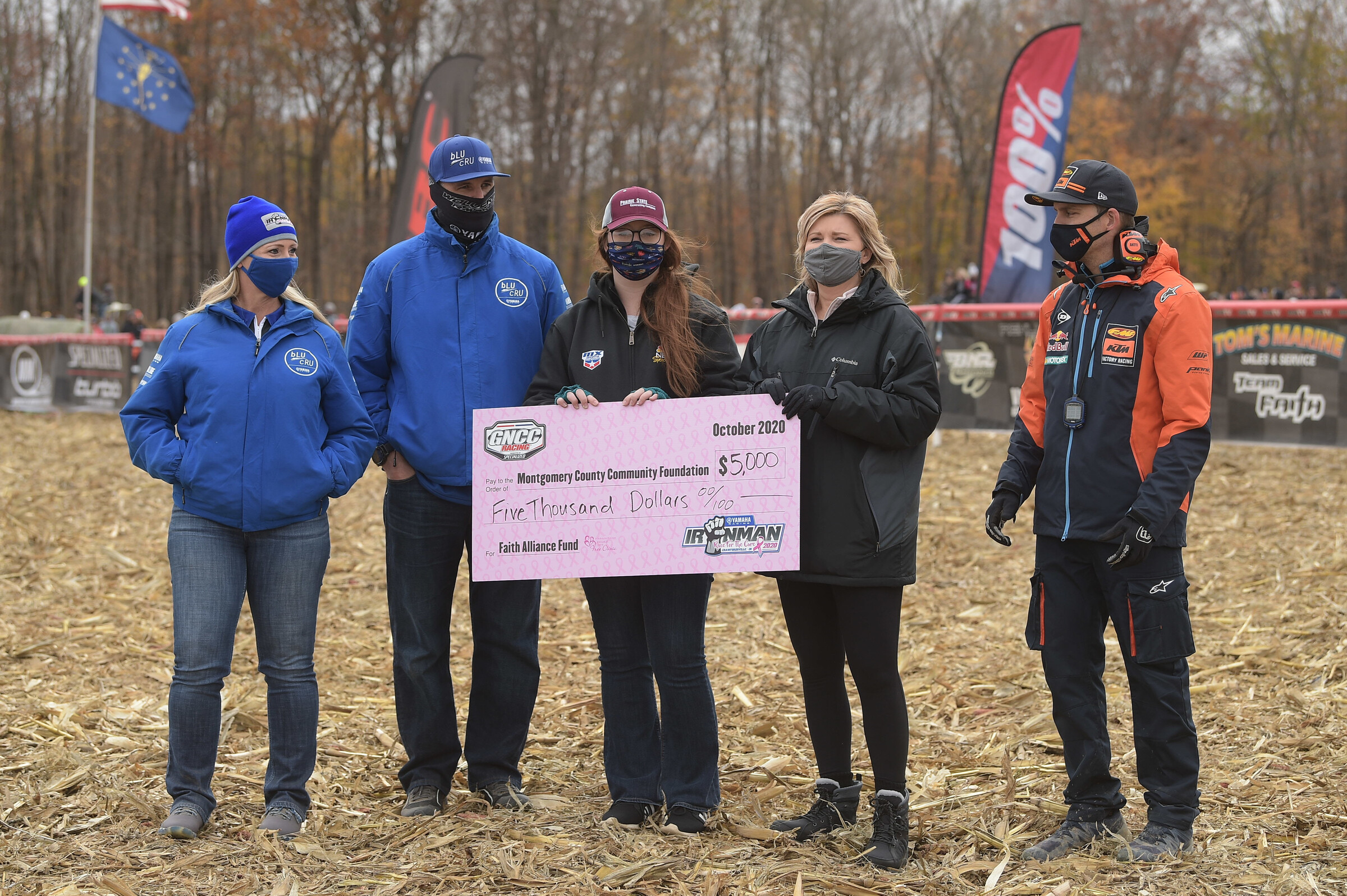 Montgomery County Community Foundation was awarded $5,000 from the GNCC Racing Nation's efforts.