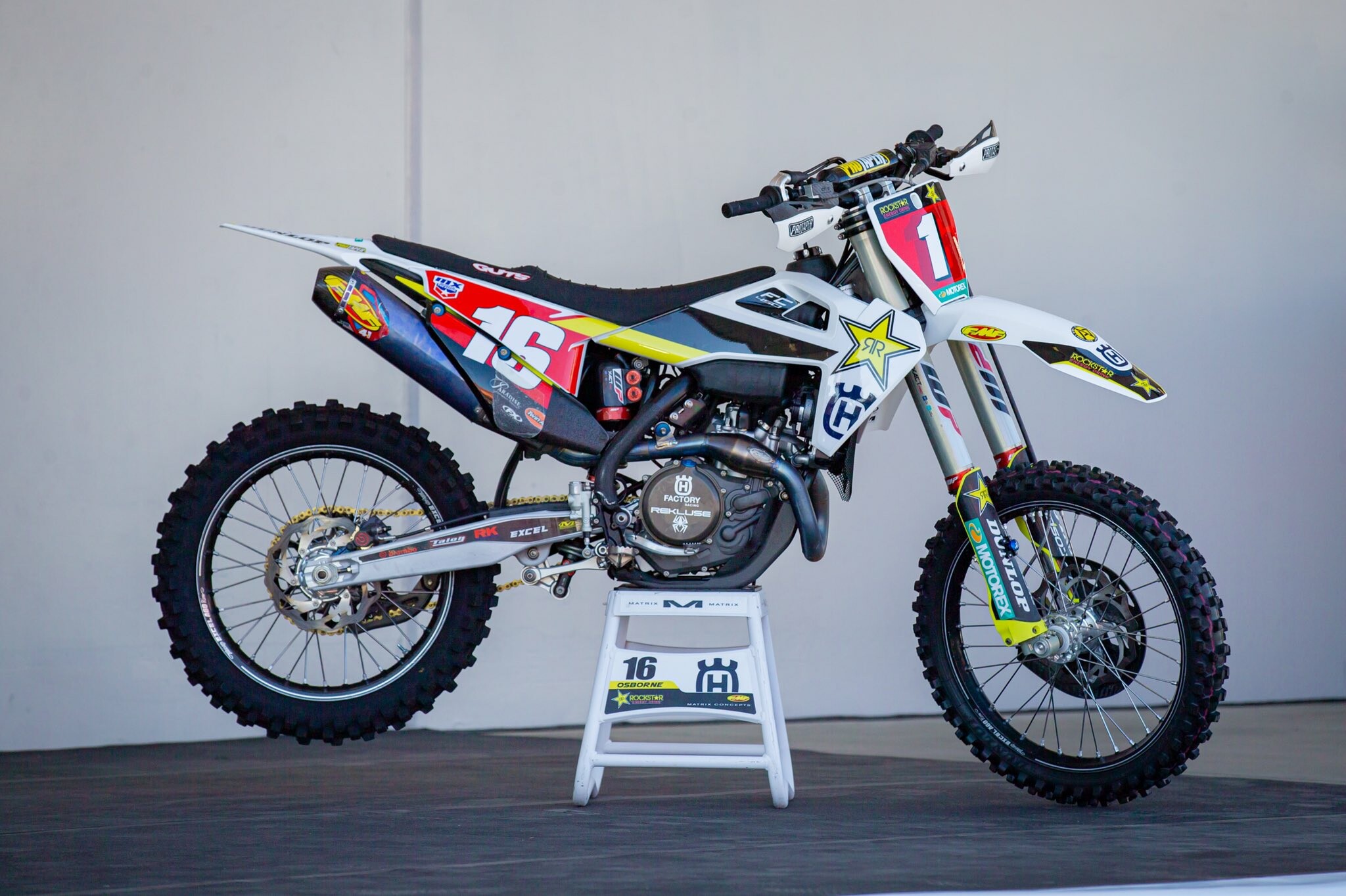 Zach Osborne's #1 Husqvarna FC 450 from his 2020 Lucas Oil 450 Class Pro Motocross Championship.